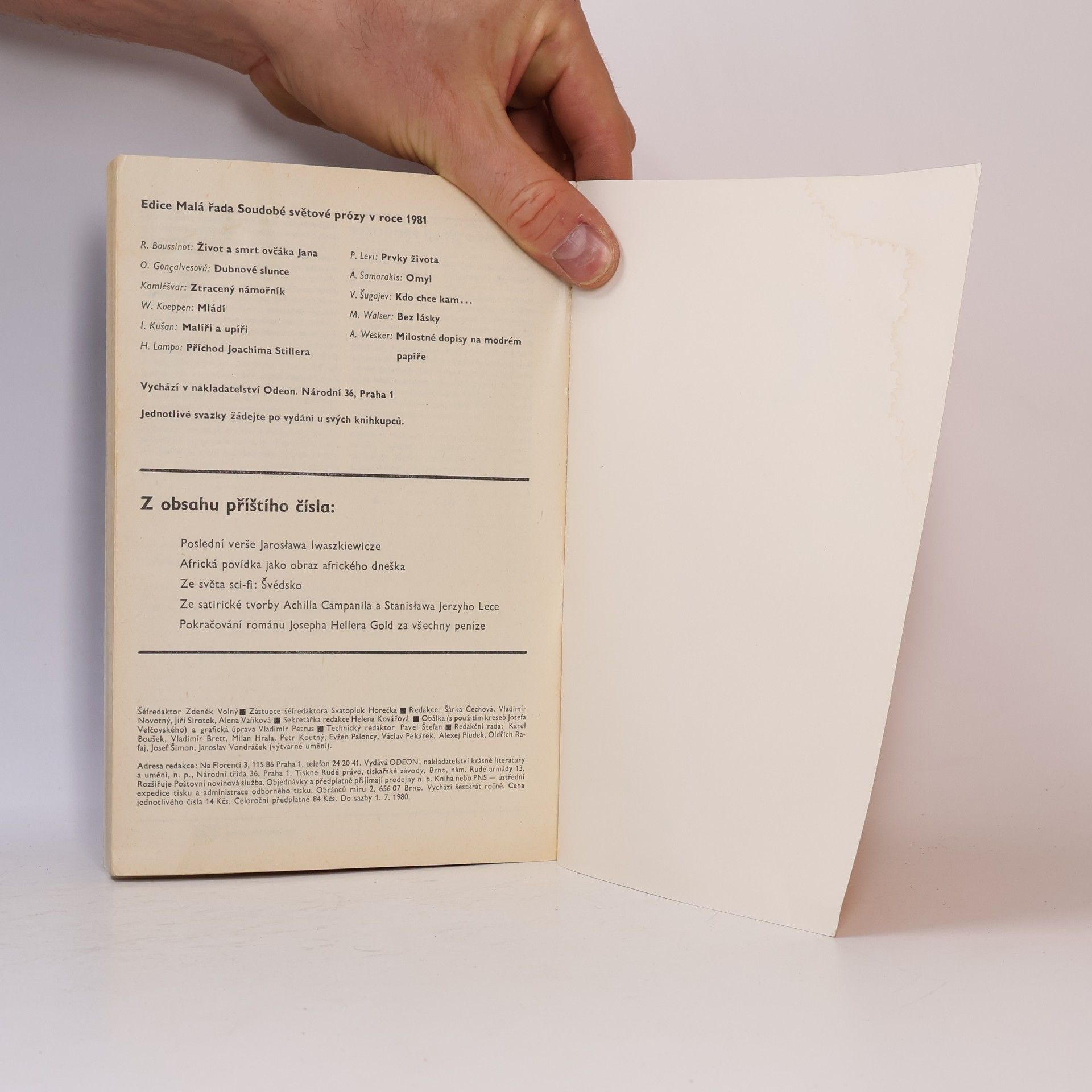 Autores varios Světová literatura 6/80