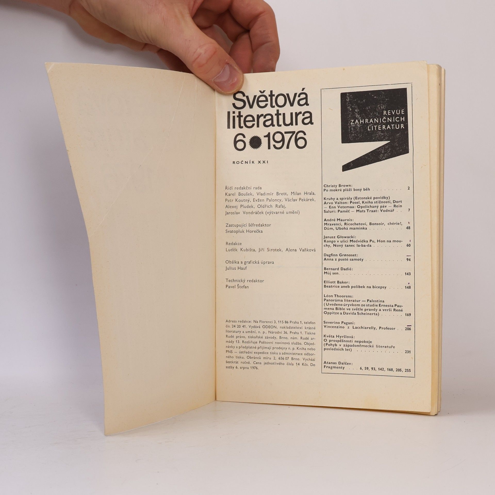 Autores varios Světová literatura 6/1976