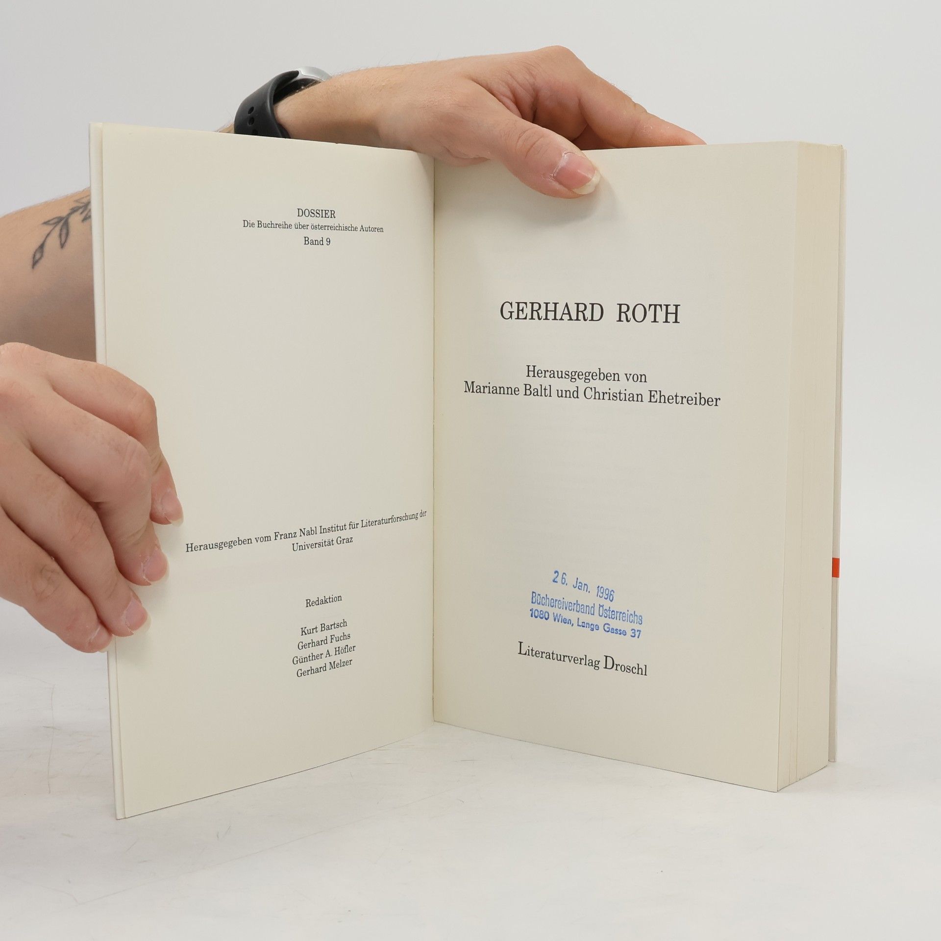 Marianne Baltl Dossier - 9: Gerhard Roth