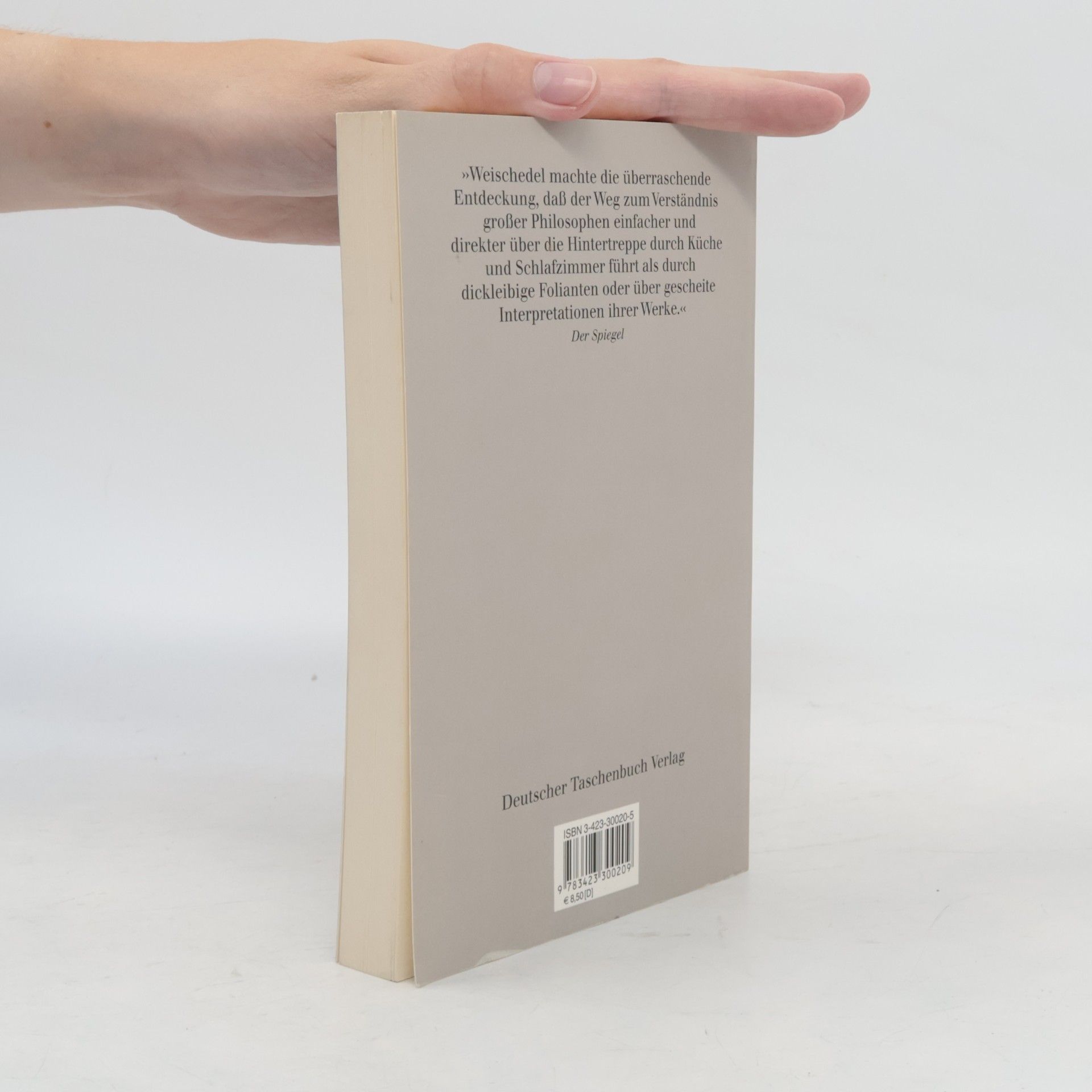 Weischedel Wilhelm Die philosophische Hintertreppe