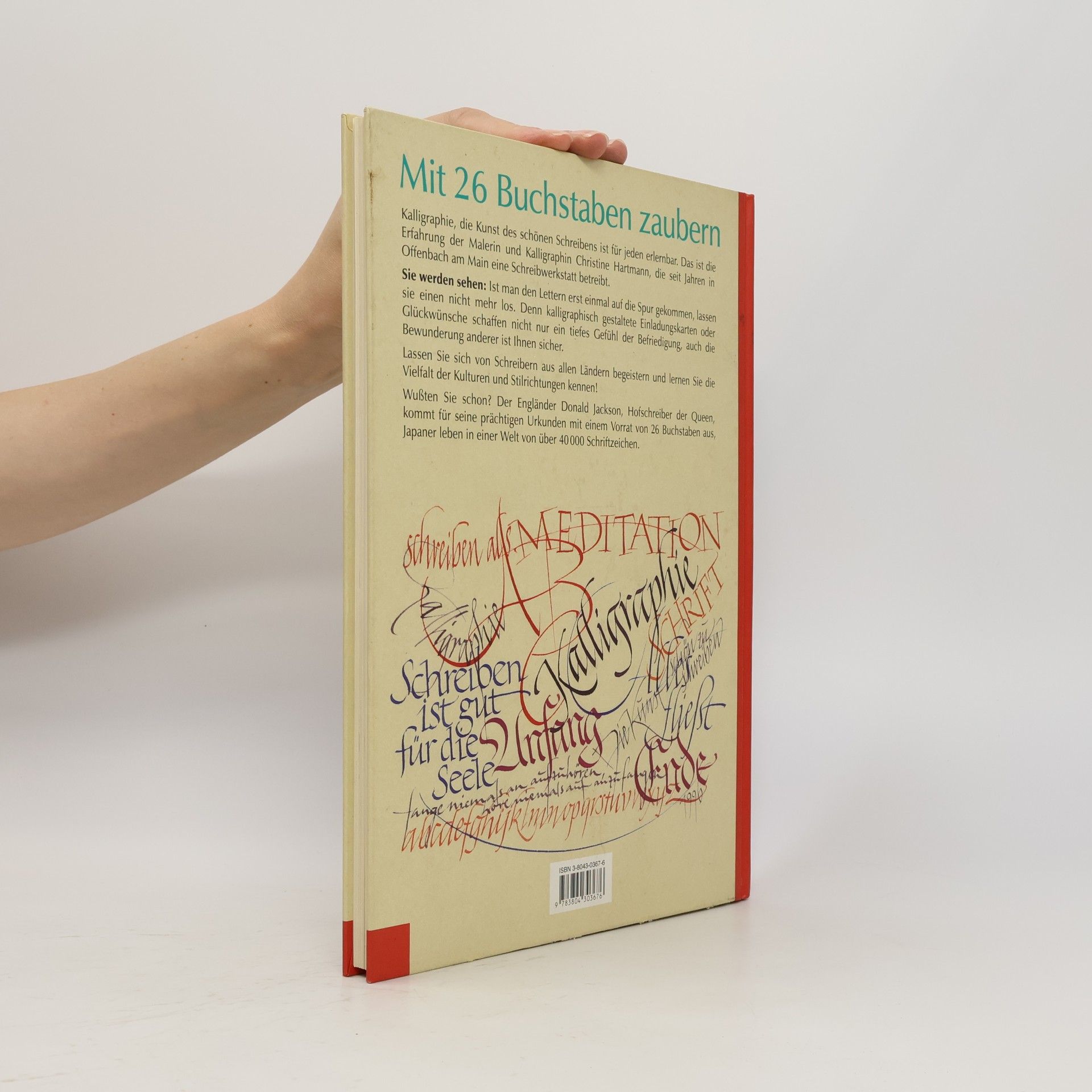 Christine Hartmann Meisterschule Kalligraphie