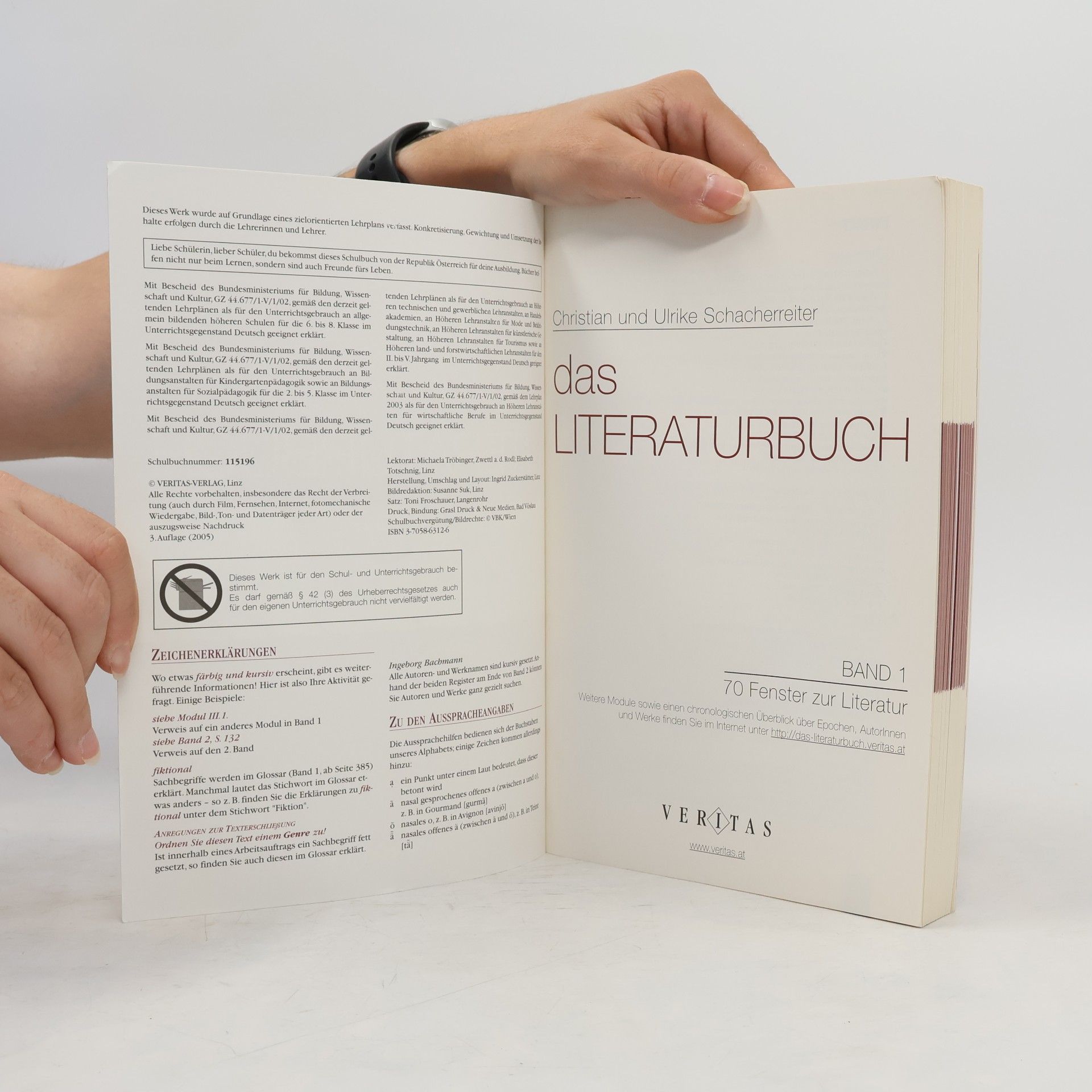 Christian Schacherreiter Das Literaturbuch 1. 70 Fenster zur Literatur