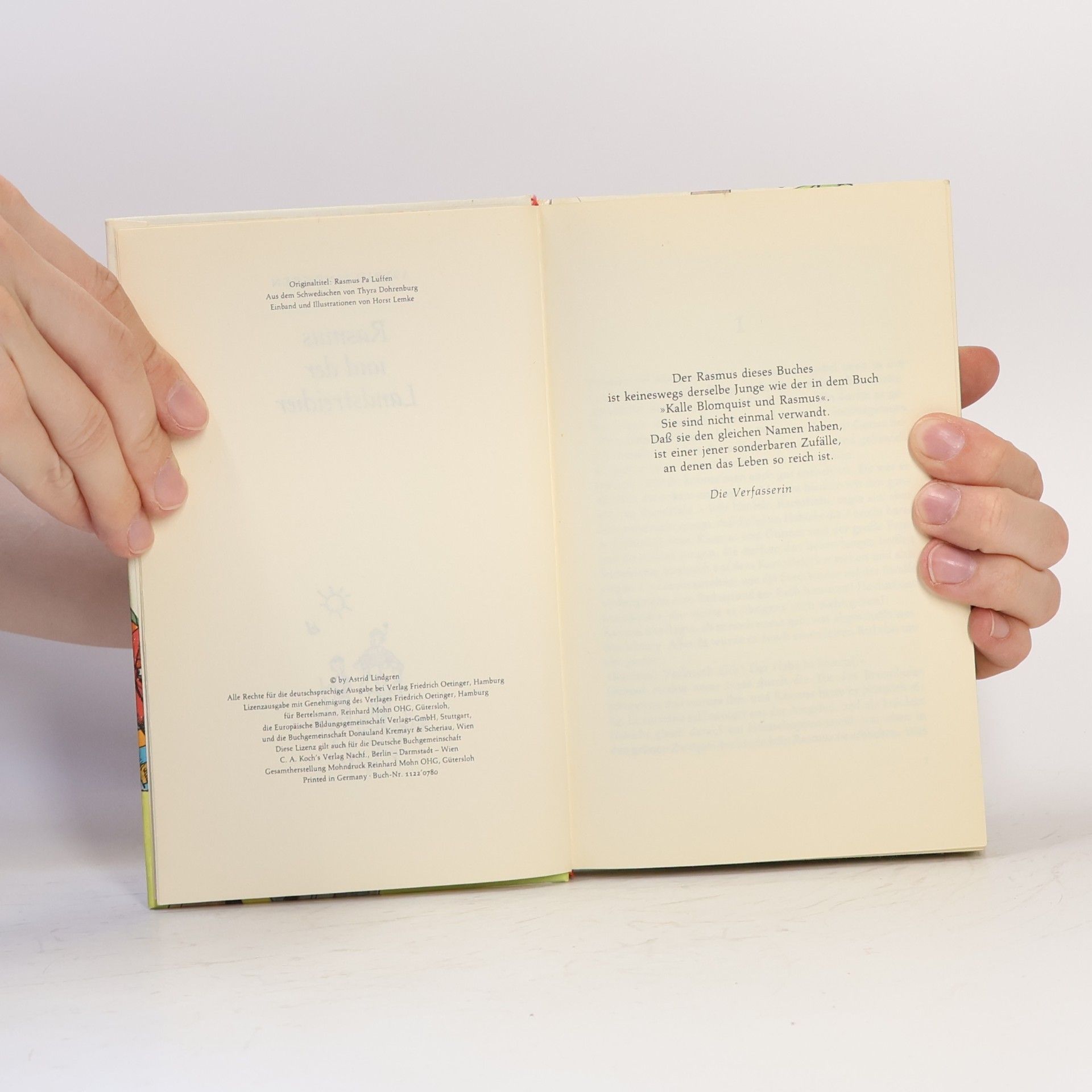 Astrid Lindgren Rasmus und der Landstreicher