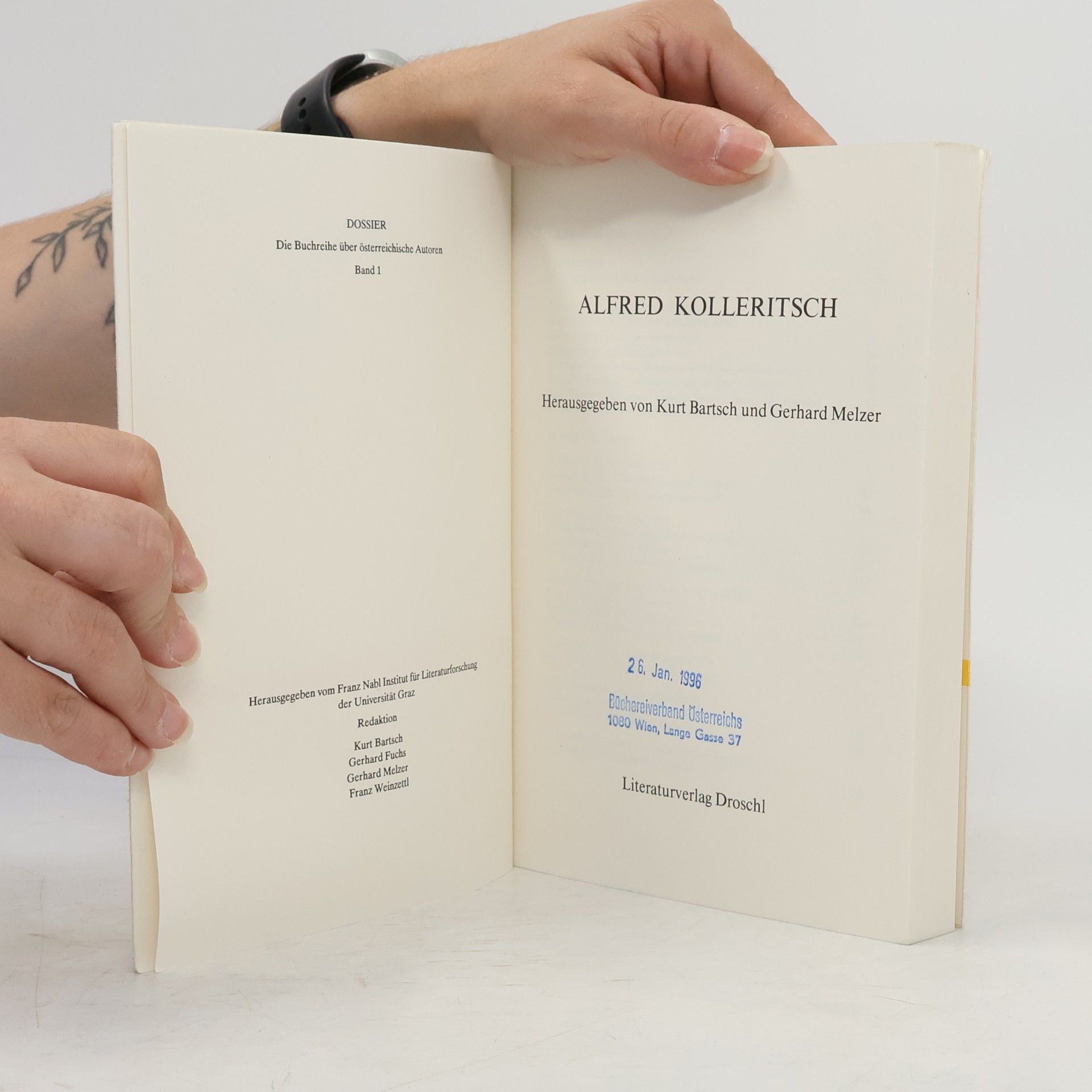 Kurt Bartsch Dossier - 1: Alfred Kolleritsch