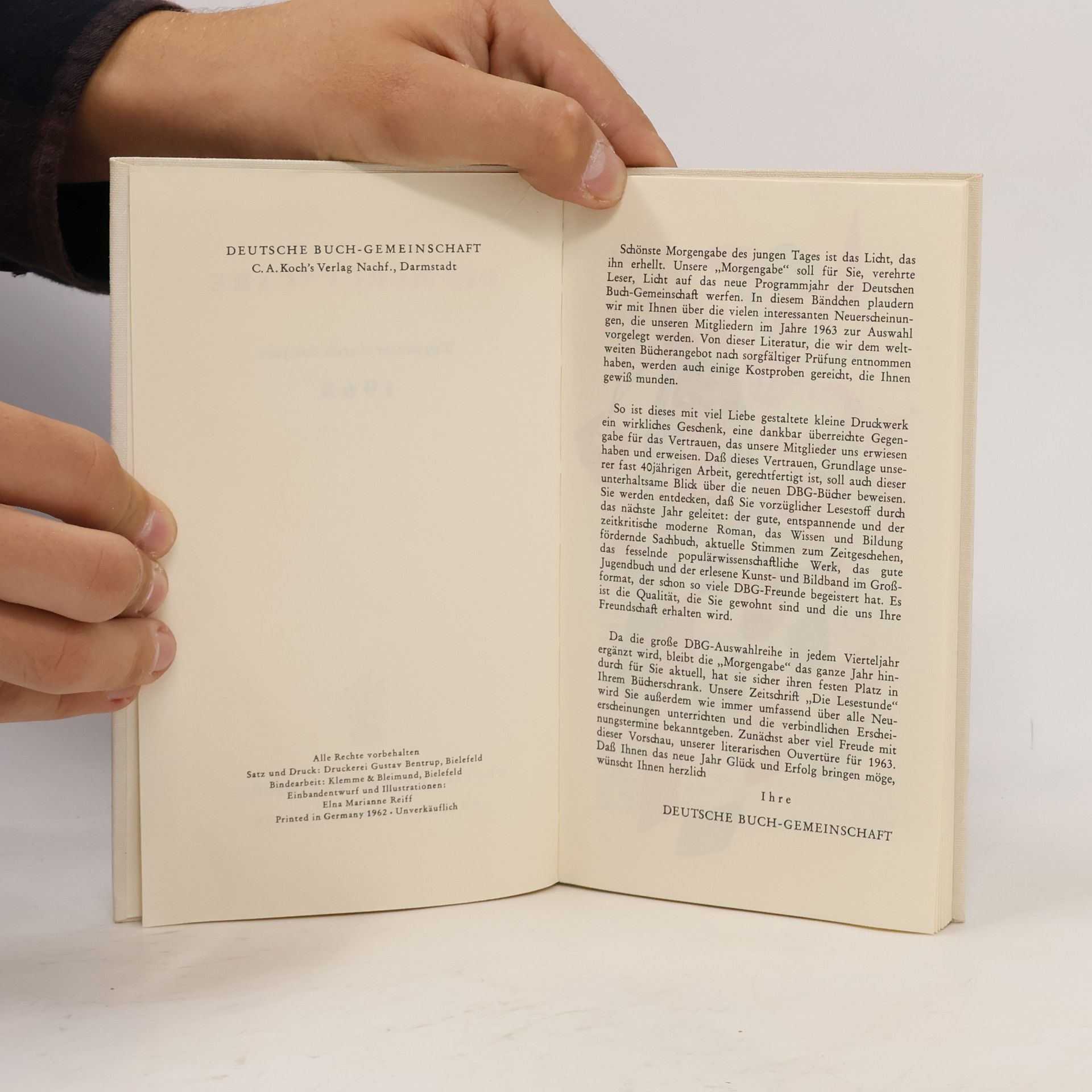 Kolektiv autorů Die Morgengabe 1963