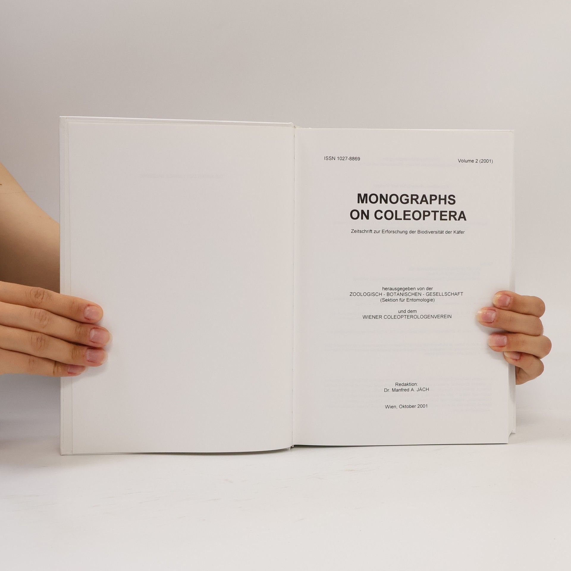 Elisabeth Geiser Monographs on Coleoptera Vol. 2