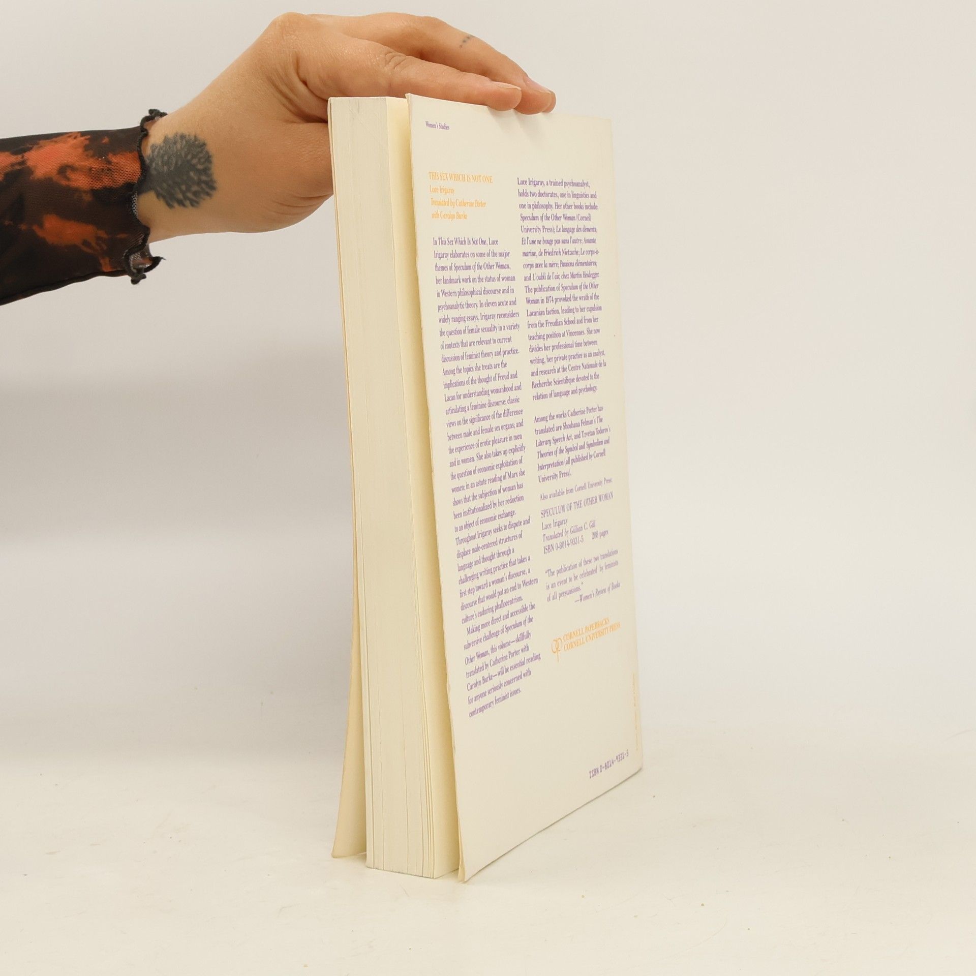 Luce Irigaray This Sex Which Is Not One