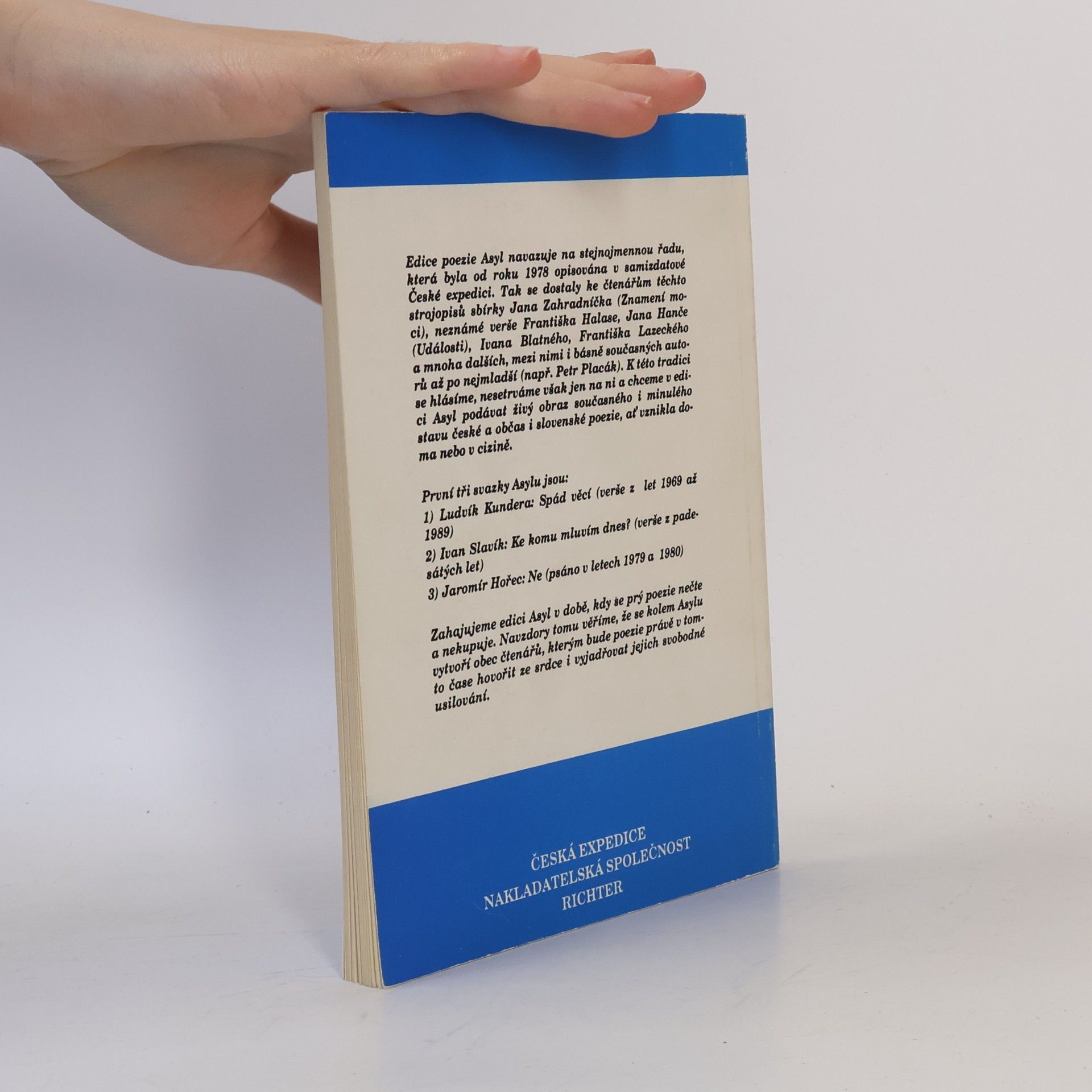 Ludvík Kundera Spád věcí a jiné básně