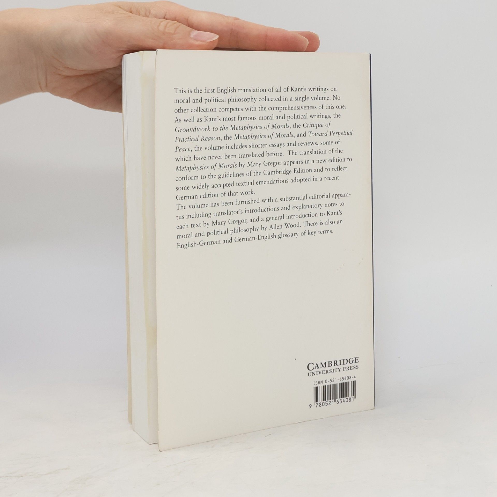 Immanuel Kant The Cambridge Edition of the Works of Immanuel Kant: Practical Philosophy