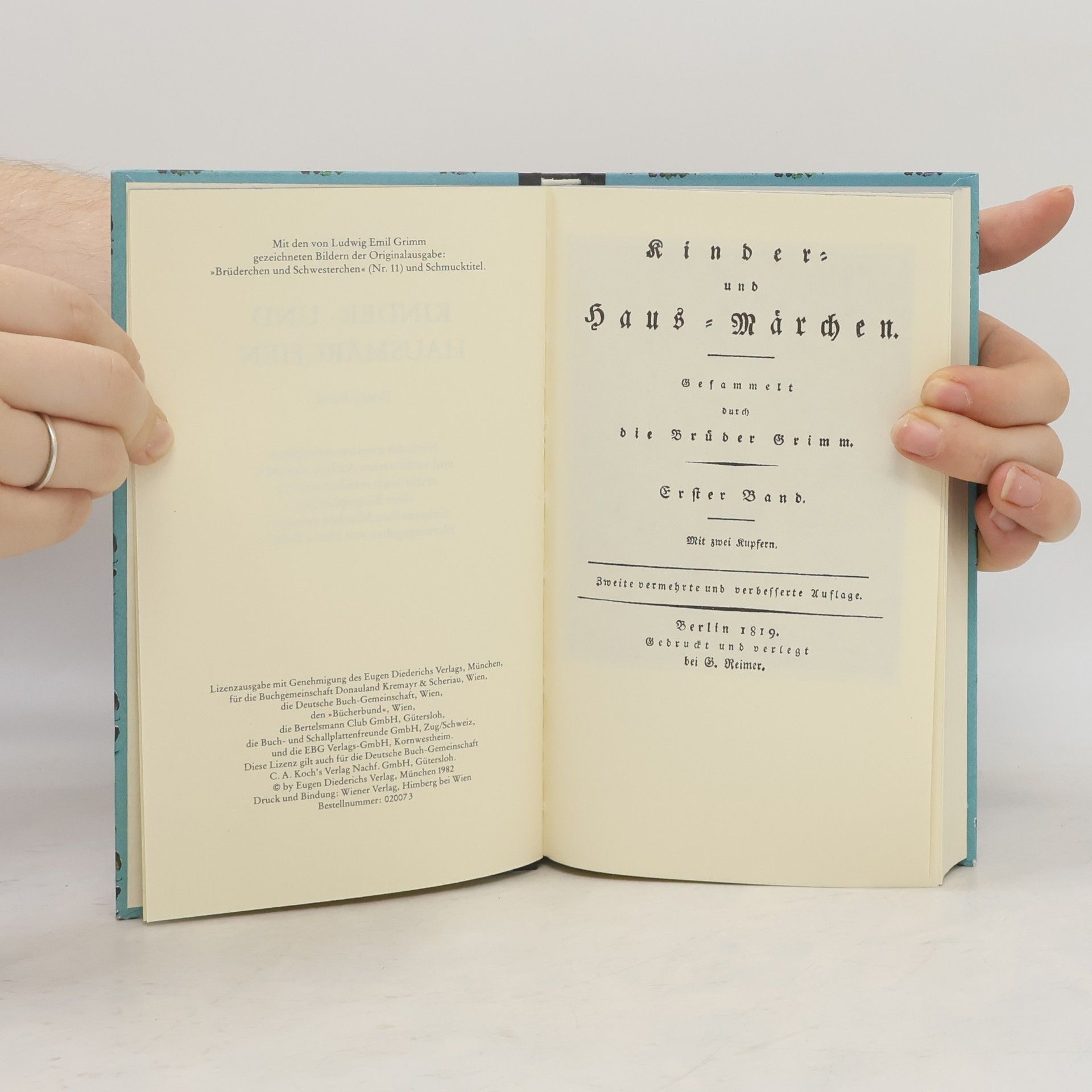 Jacob Grimm Grimms Kinder und Haus Märchen