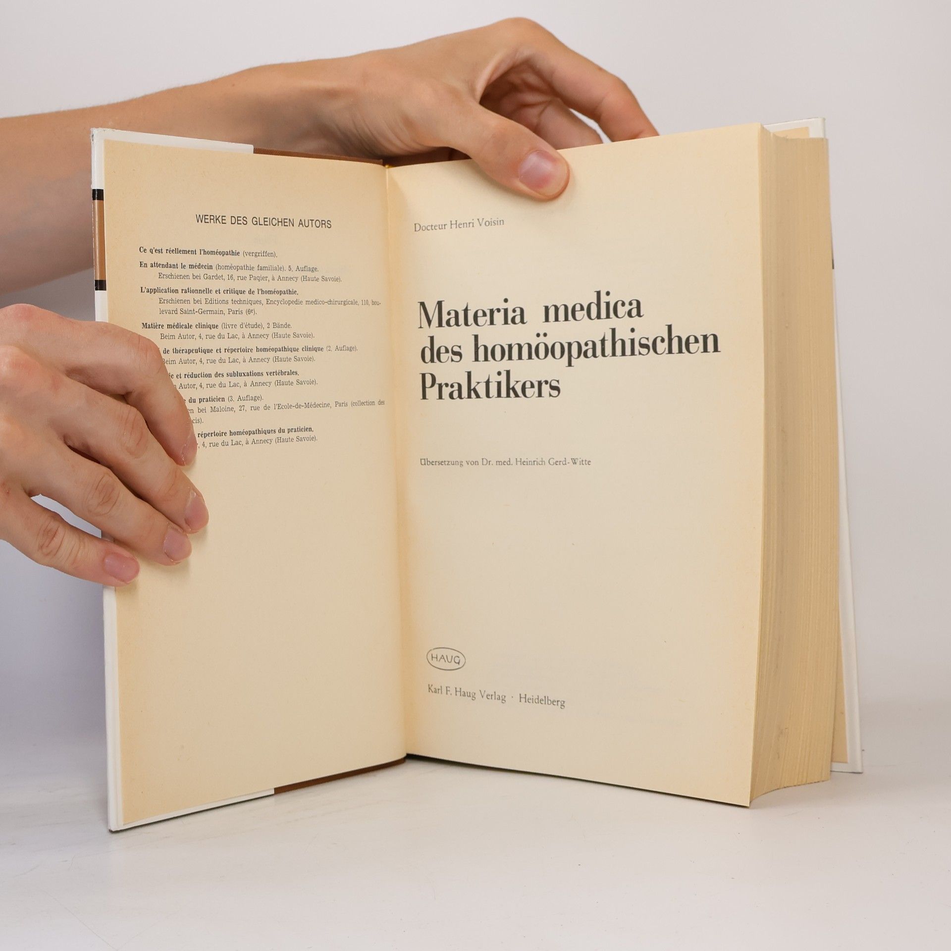 Henri Voisin Materia medica des homöopathischen Praktikers