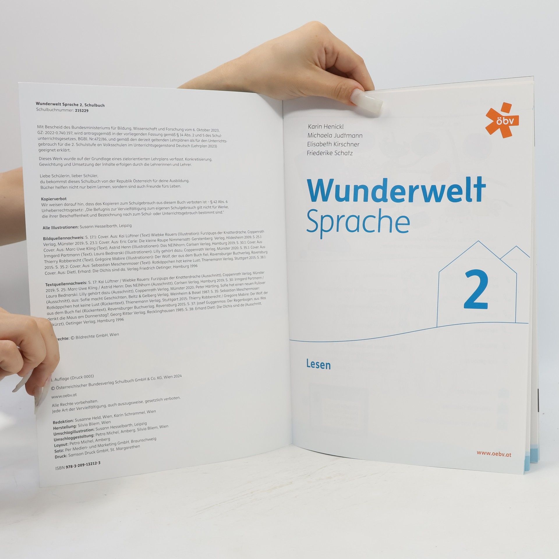 Karin Henickl Wunderwelt Sprache 2, Schulbuch in vier Teilen