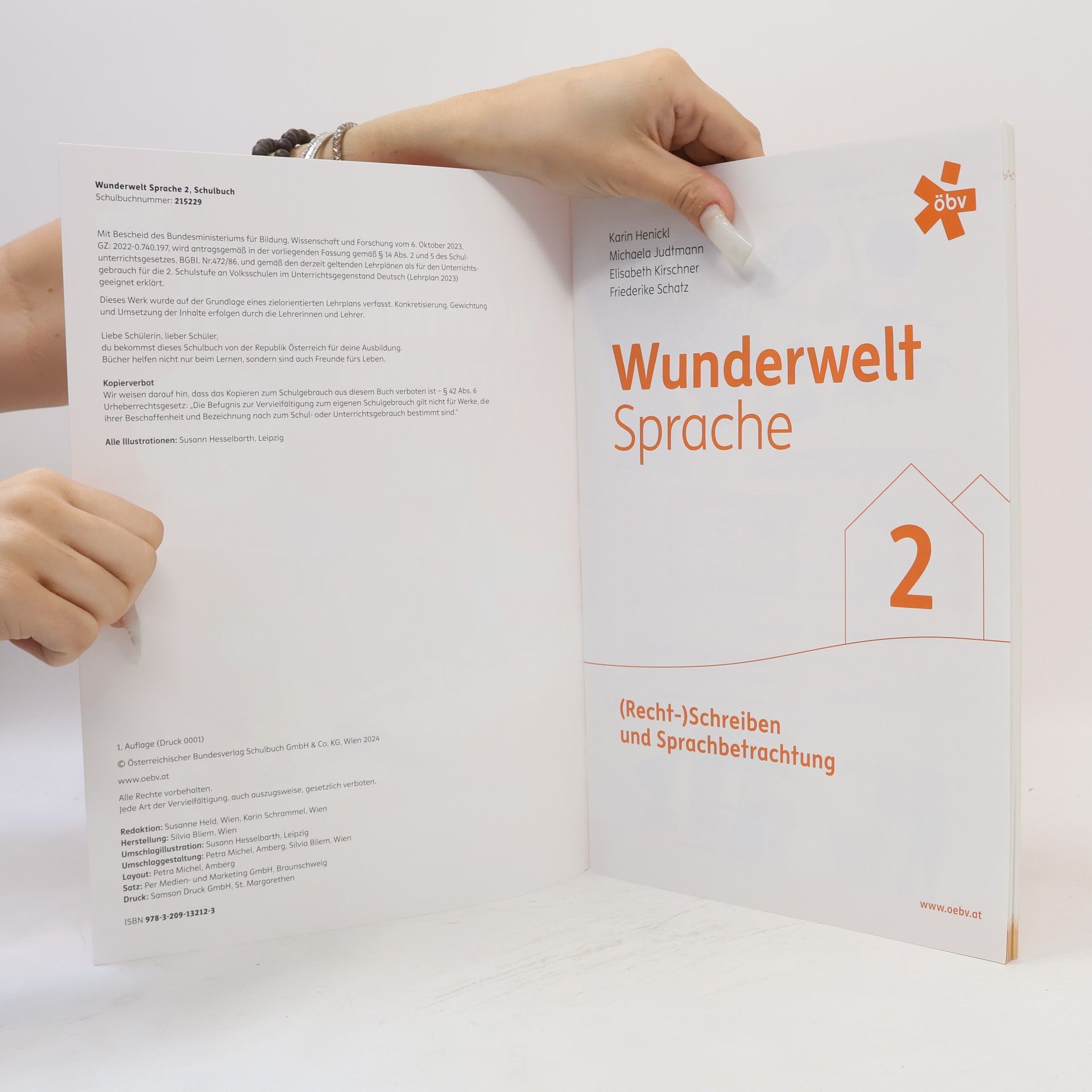 Karin Henickl Wunderwelt Sprache 2, Schulbuch in vier Teilen