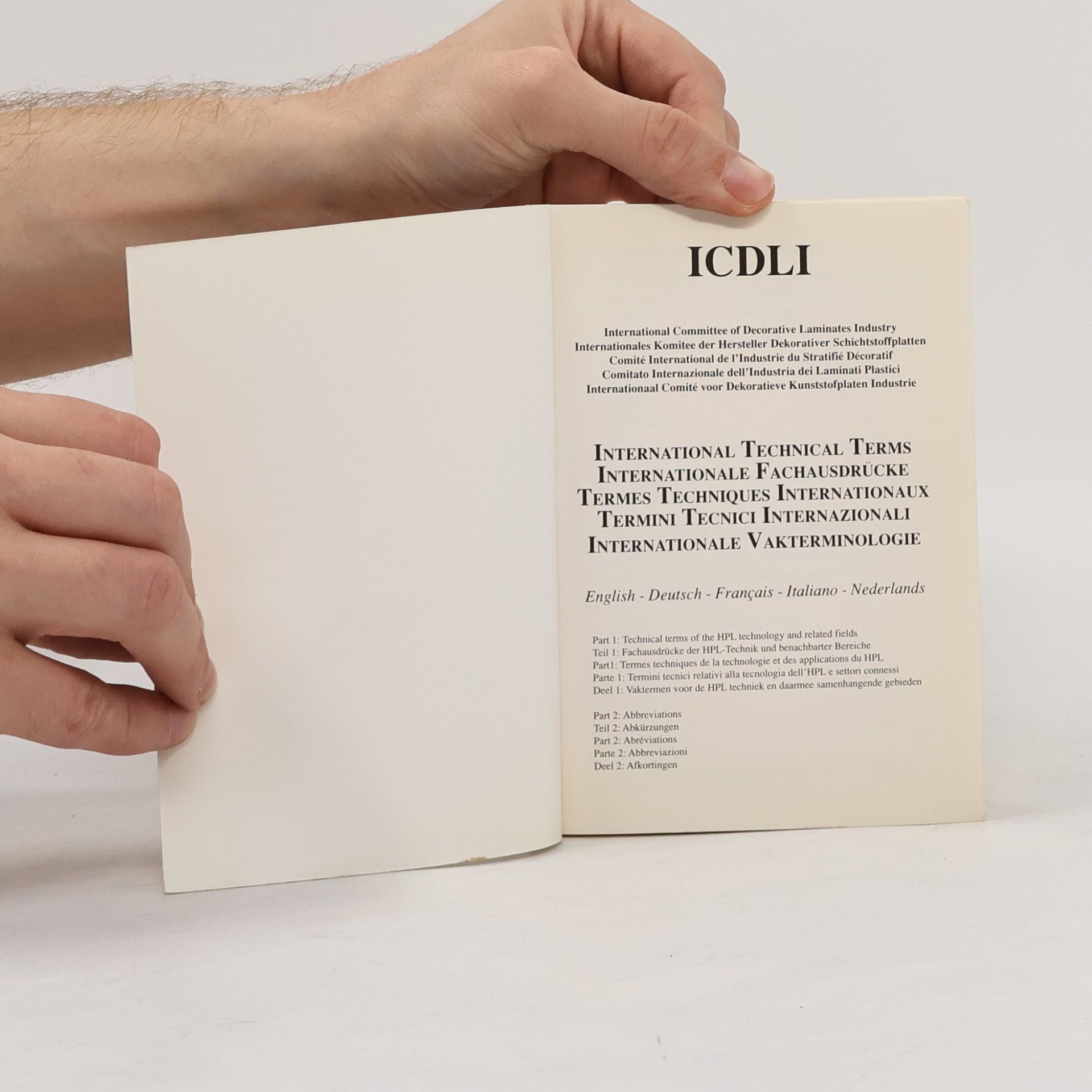 Autores varios ICDLI Technical Terms