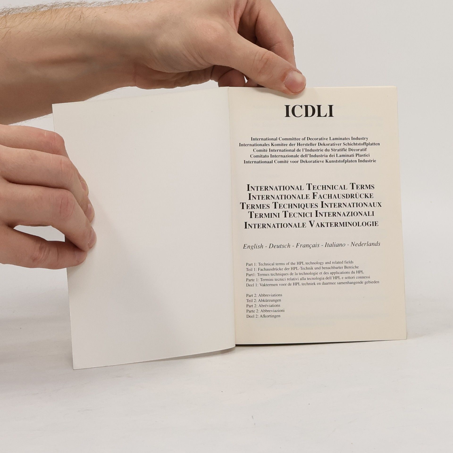 Various authors ICDLI Technical Terms