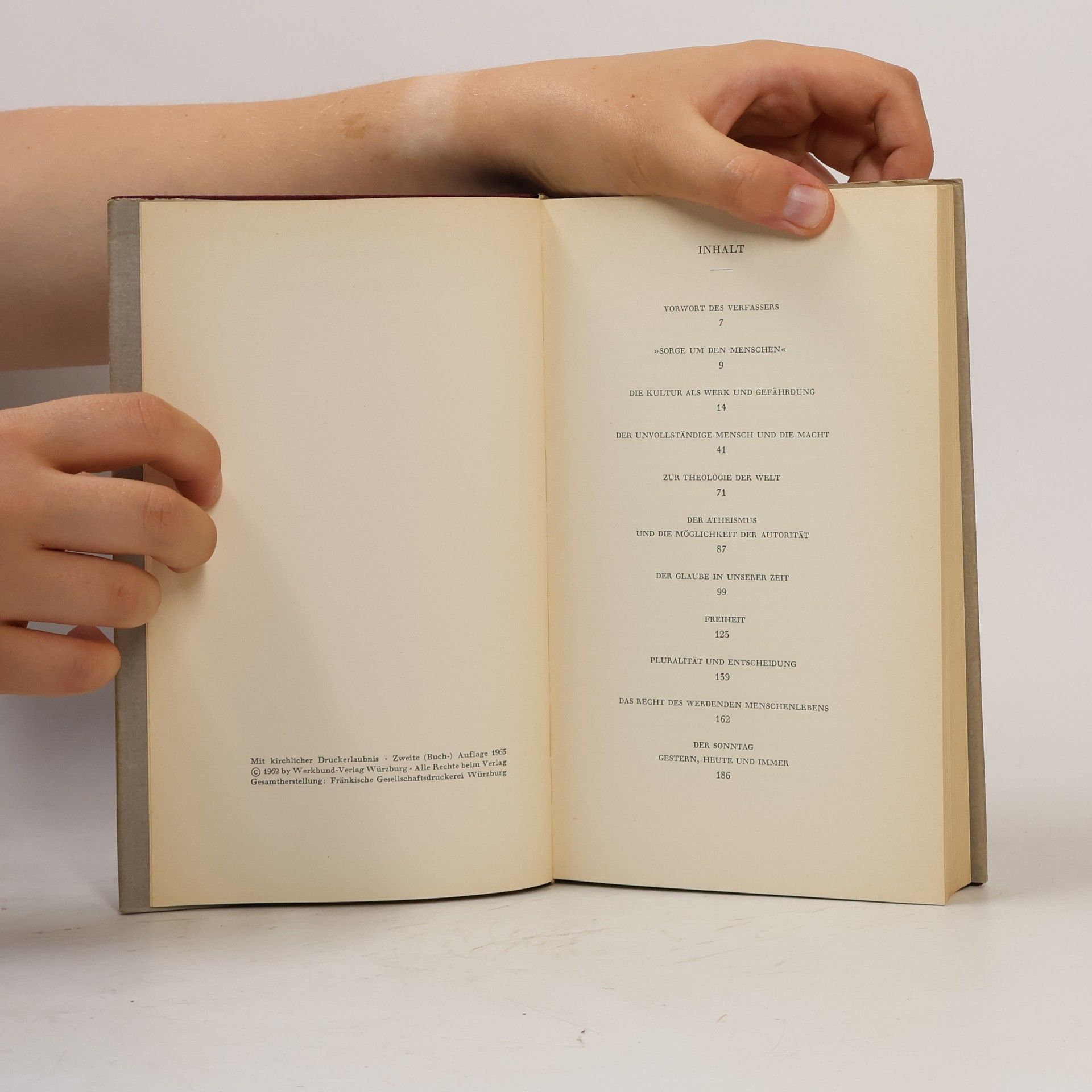 Romano Guardini Sorge um den menschen