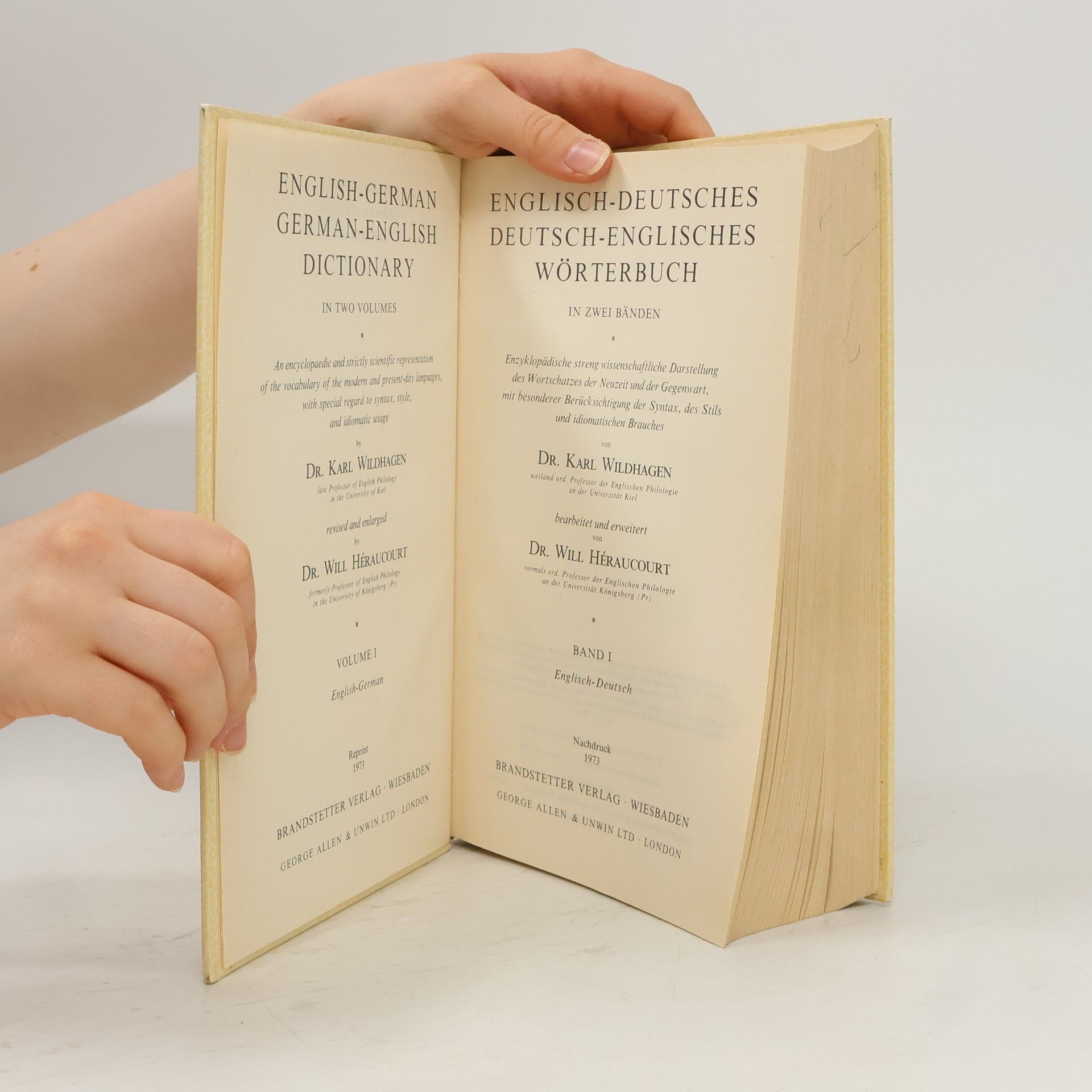 Karl Wildhagen Englisch-Deutsches. Deutsch-Englisches Wörterbuch II