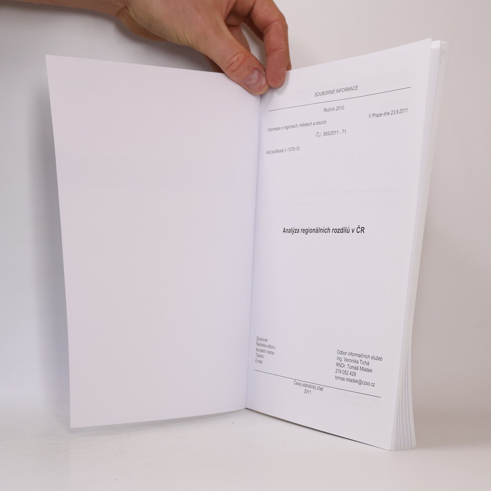 Kolektiv autorů Souborné informace 1