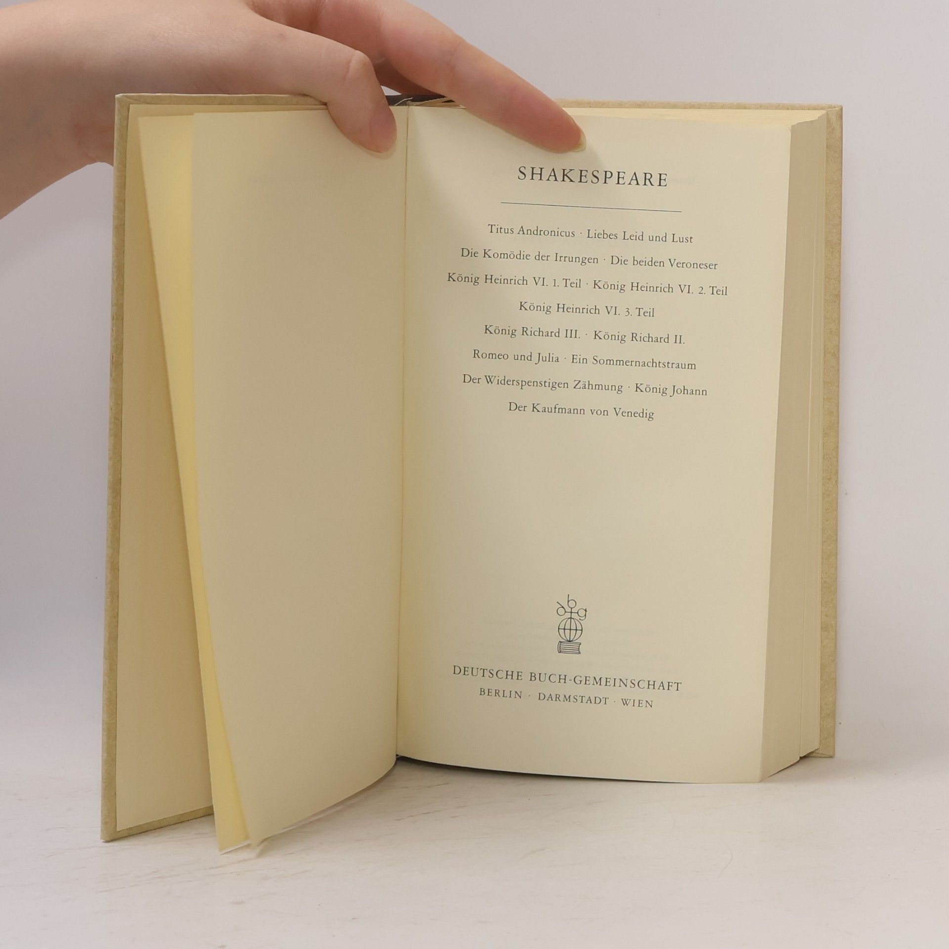 William Shakespeare Sämtliche werke