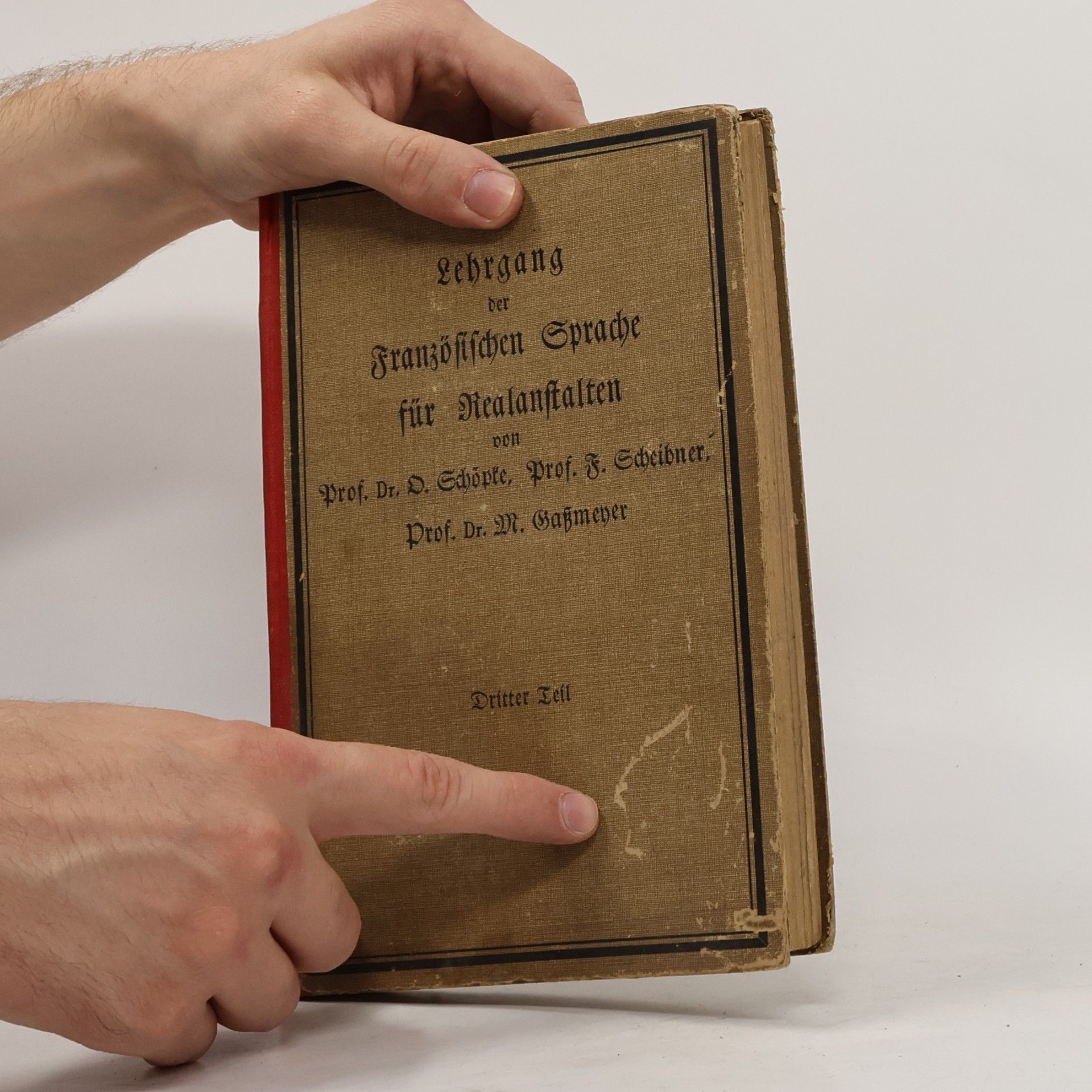 Otto Schöpte Lehrgang der Französischen Sprache für Realanstalten