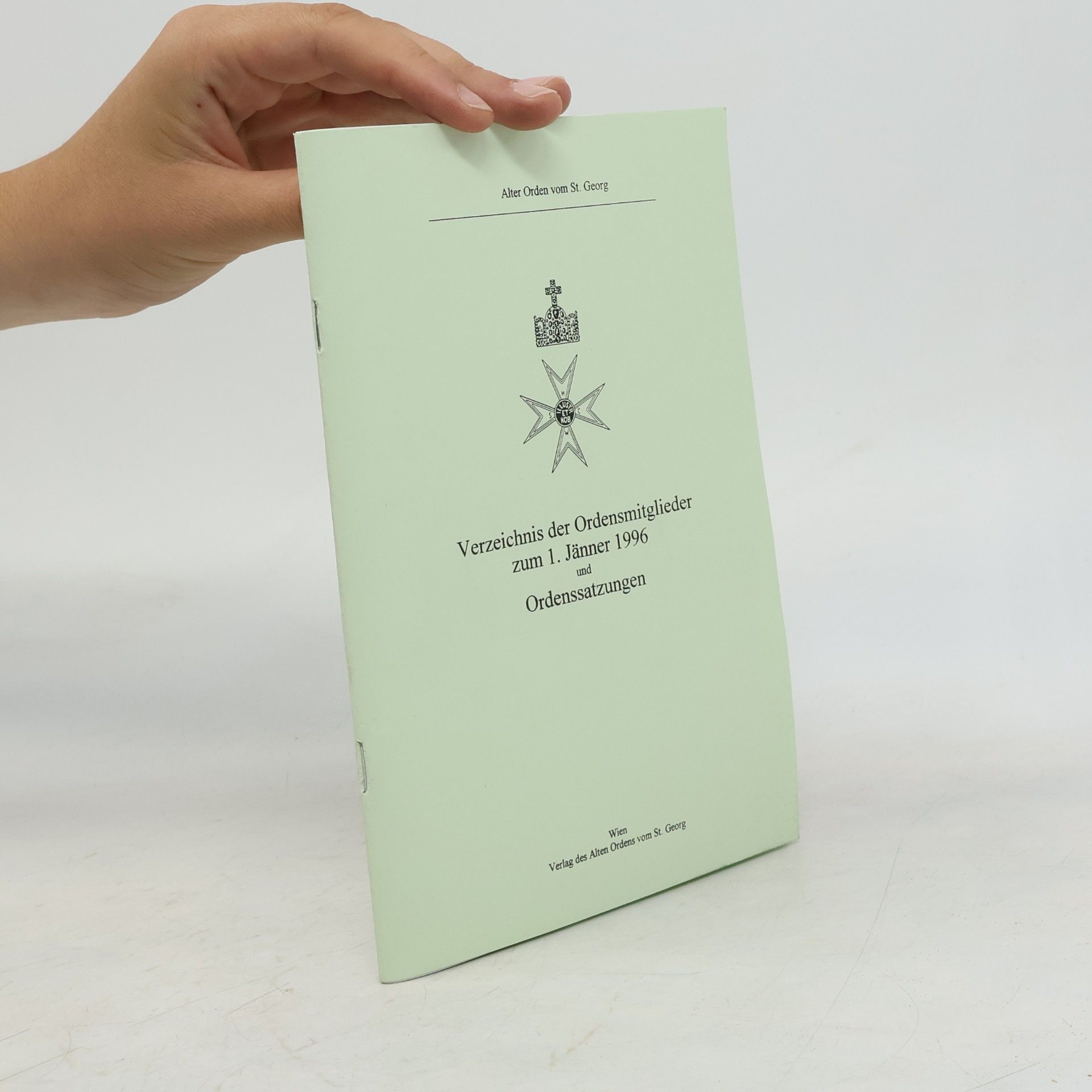 kolektiv Verzeichnis der Ordensmitglieder zum 1. Jänner 1996 und Ordenssatzungen