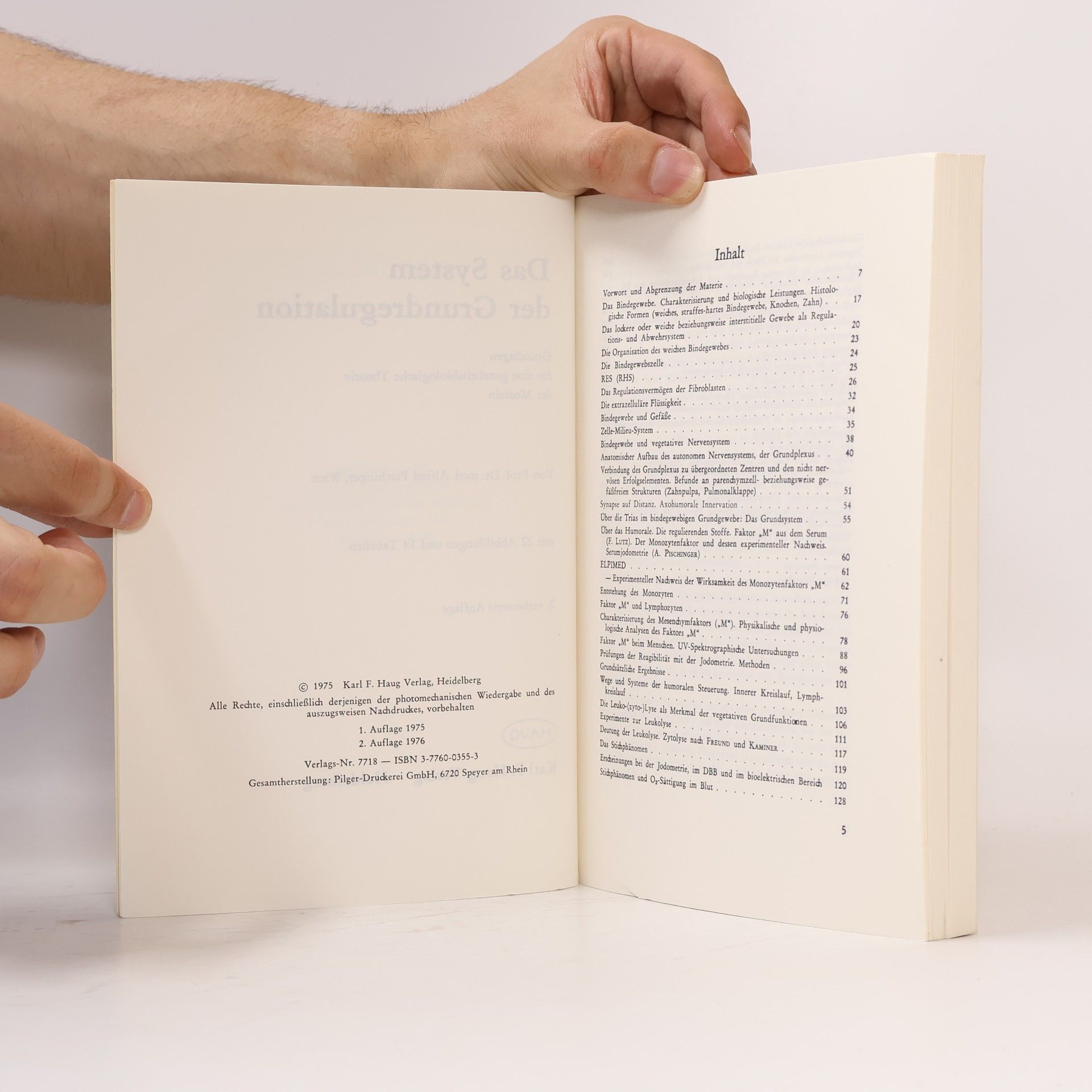 Alfred Pischinger Das System der Grundregulation