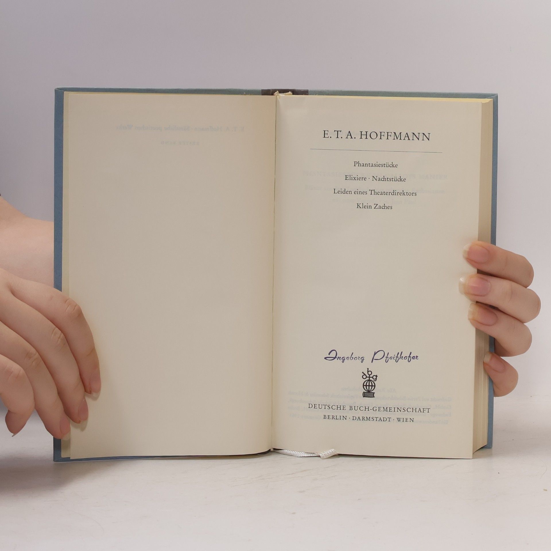 Ernst T. A. Hoffmann E.T.A. Hoffmanns sämtliche Werke