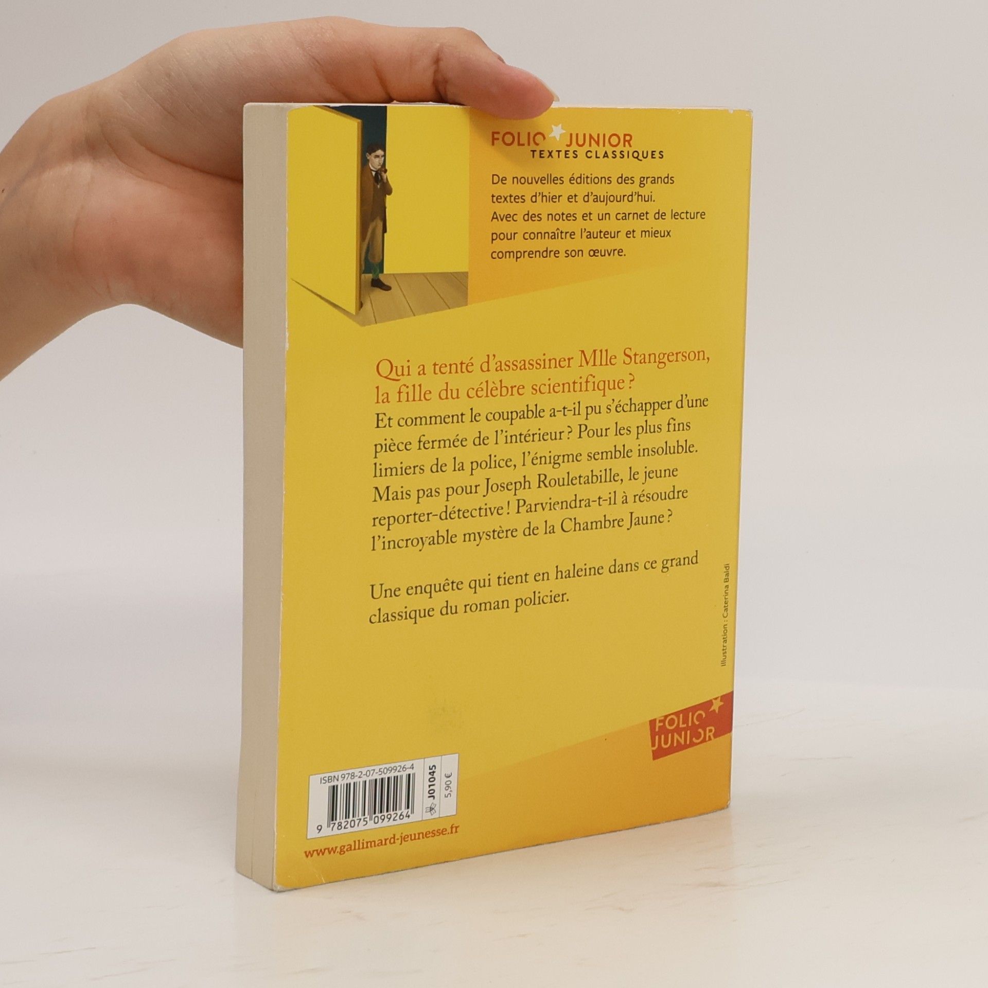 Gaston Leroux Folio Junior: Le Mystère de la chambre jaune
