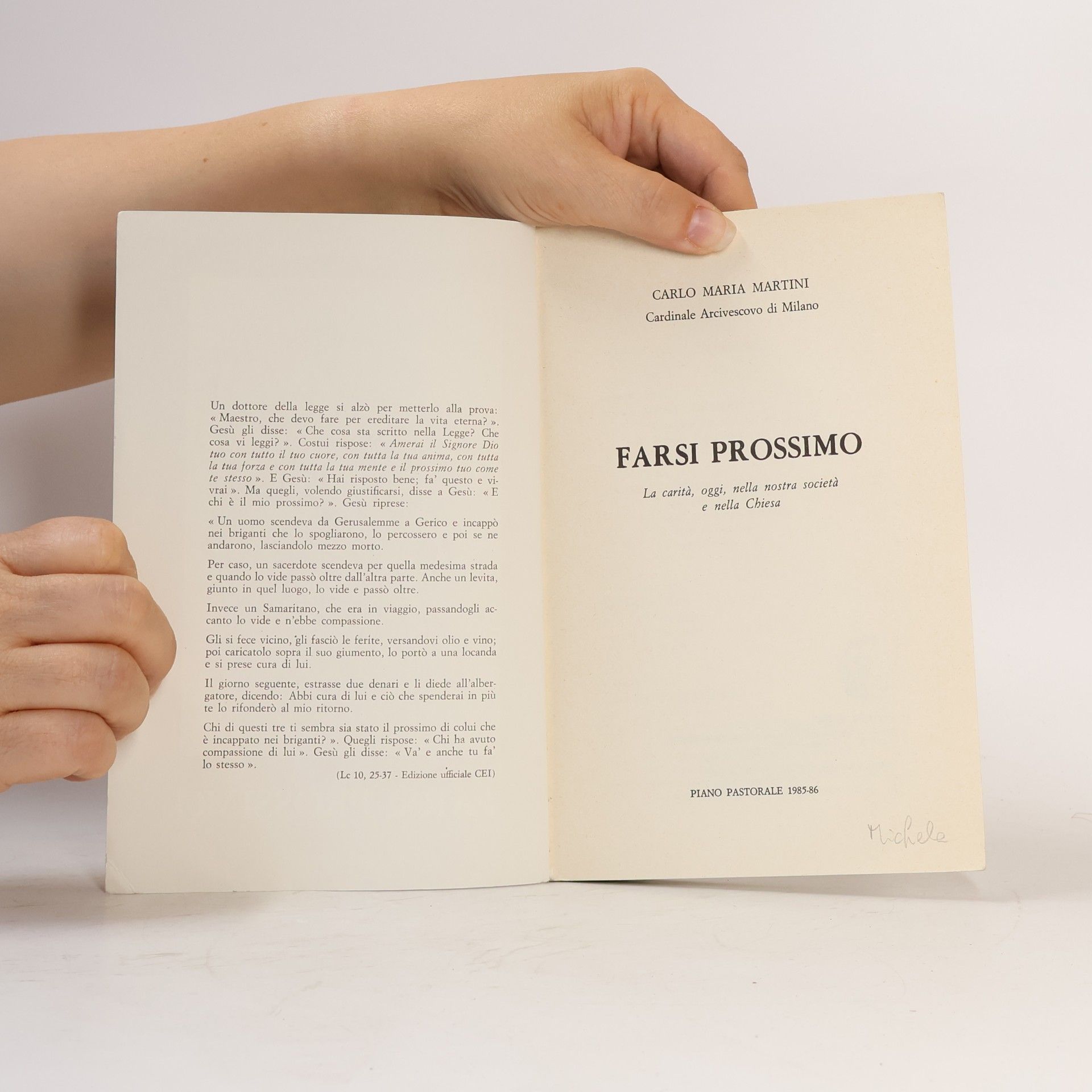 Carlo Maria Martini Farsi Prossimo