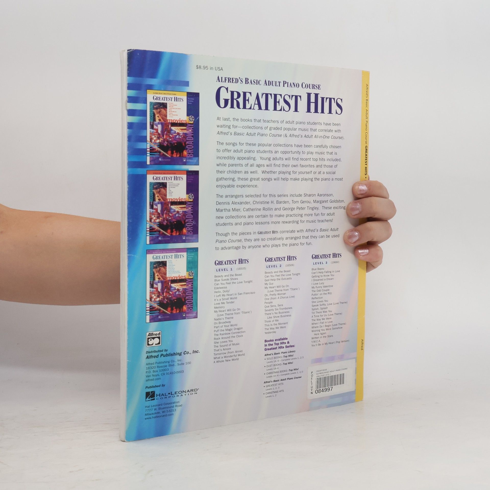 Morton Manus Alfred's Basic Adult Piano Course Greatest Hits, Bk 1