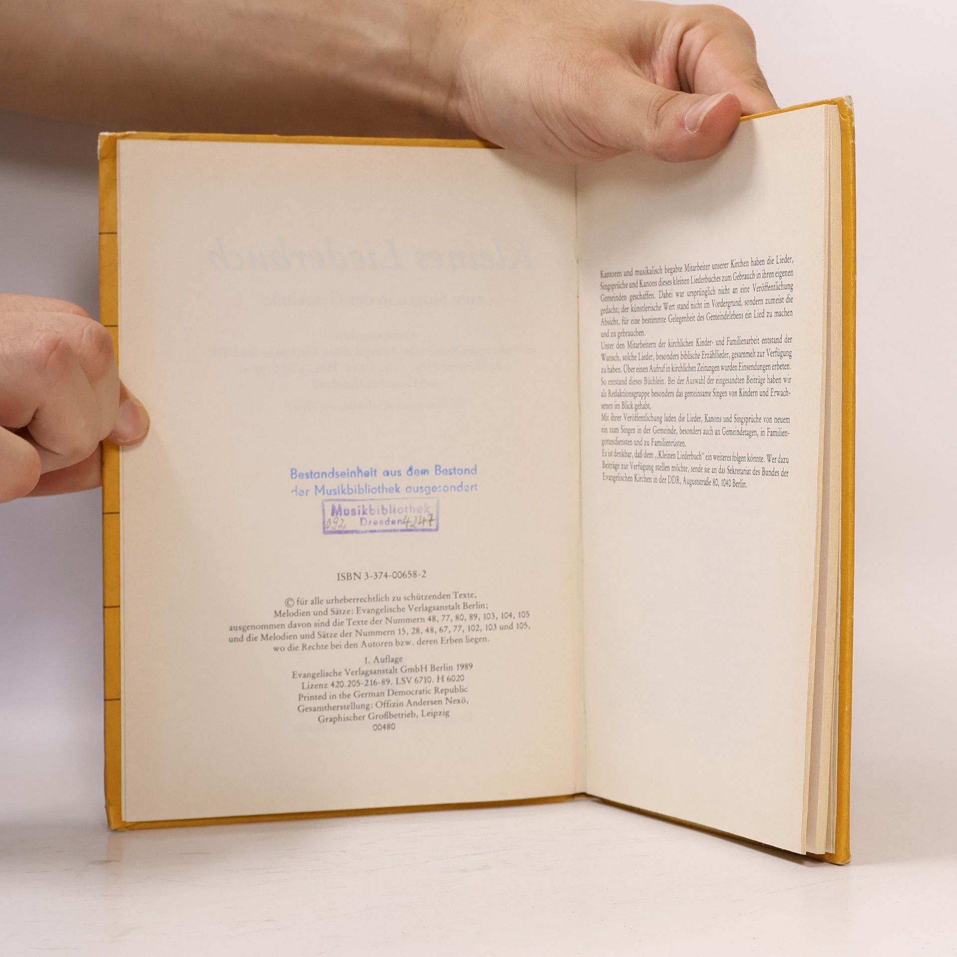 Hartmut Bietz Kleines Liederbuch zum Singen in der Gemeinde