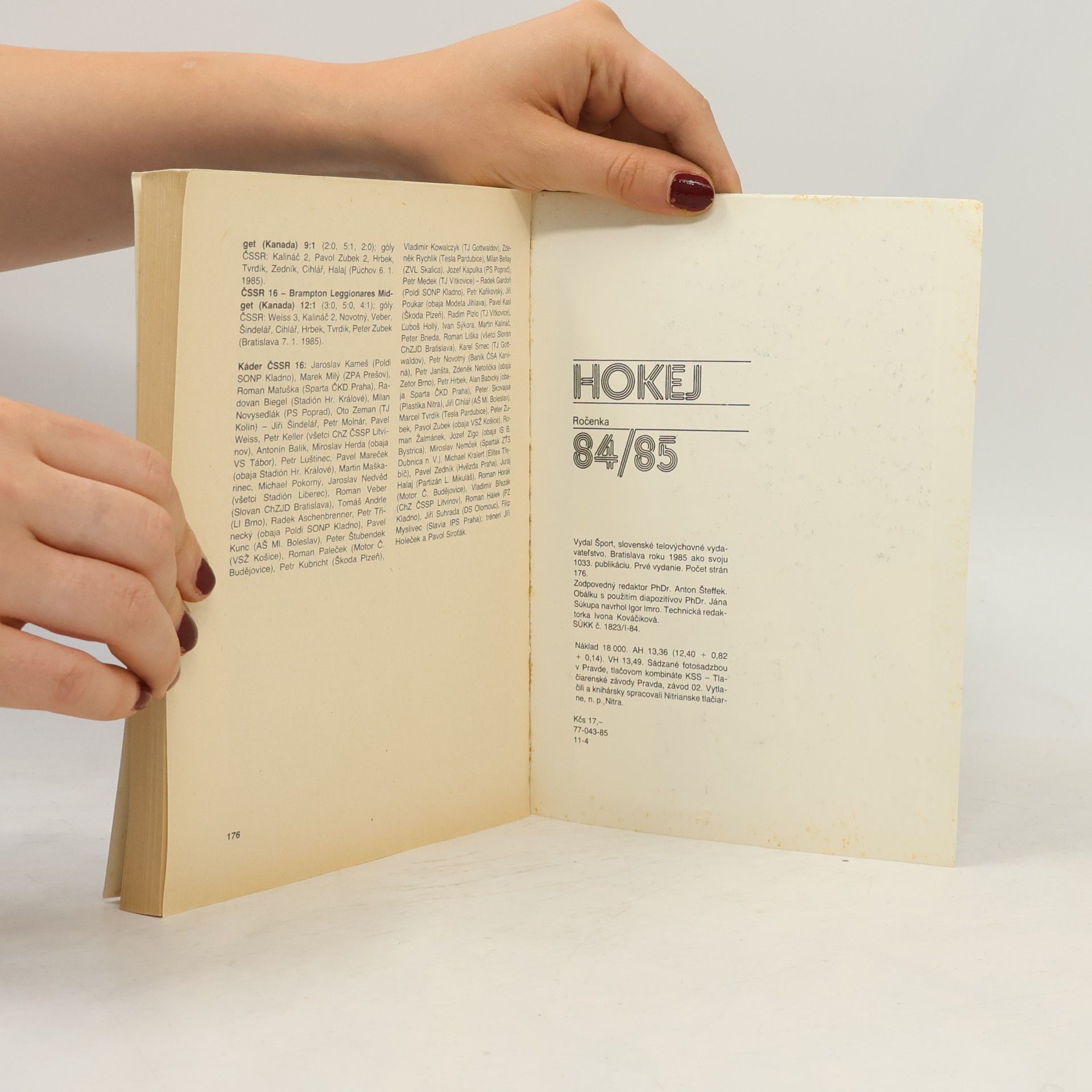 AA.VV. Hokej ročenka 84/85