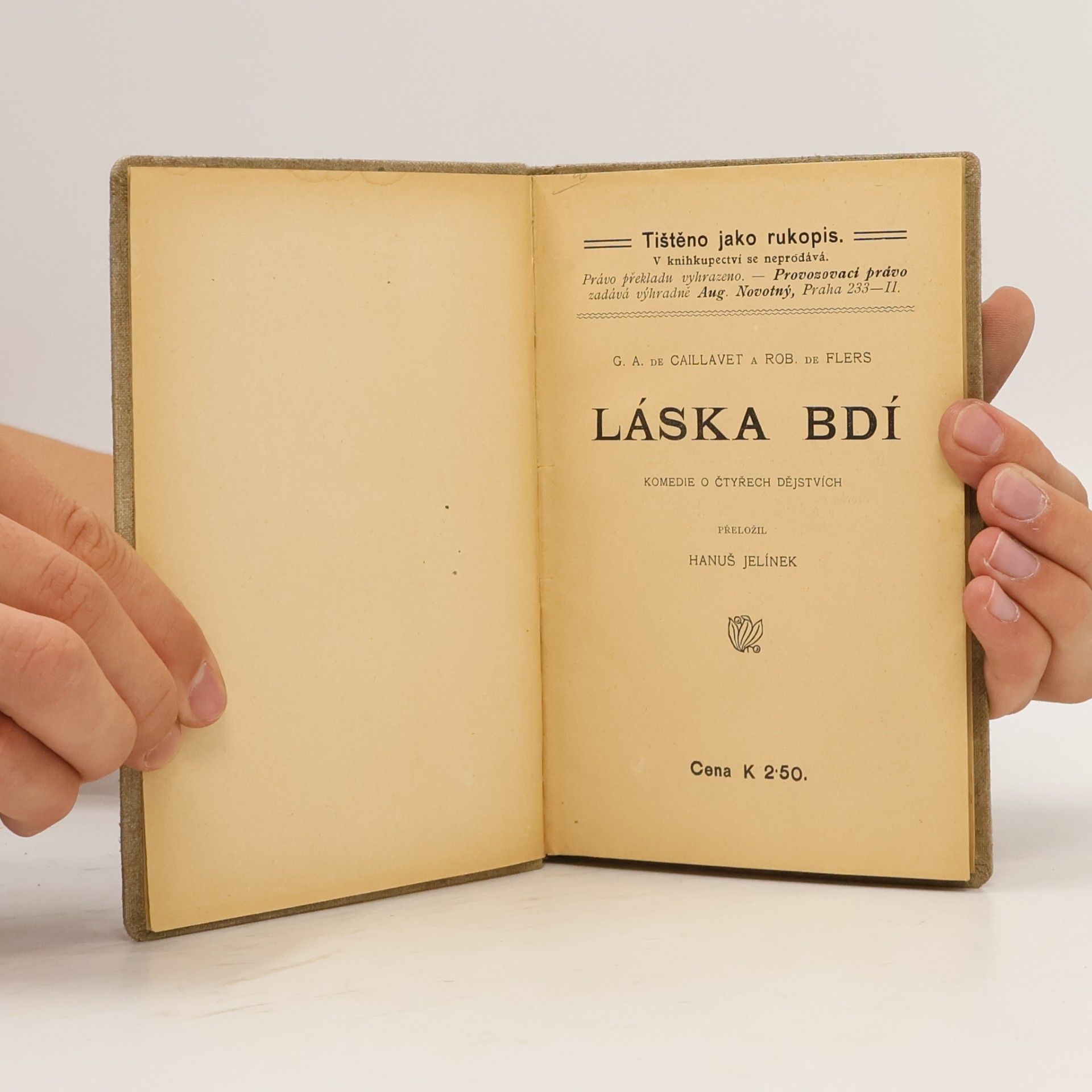 G. A. de Caillavet Láska Bdí
