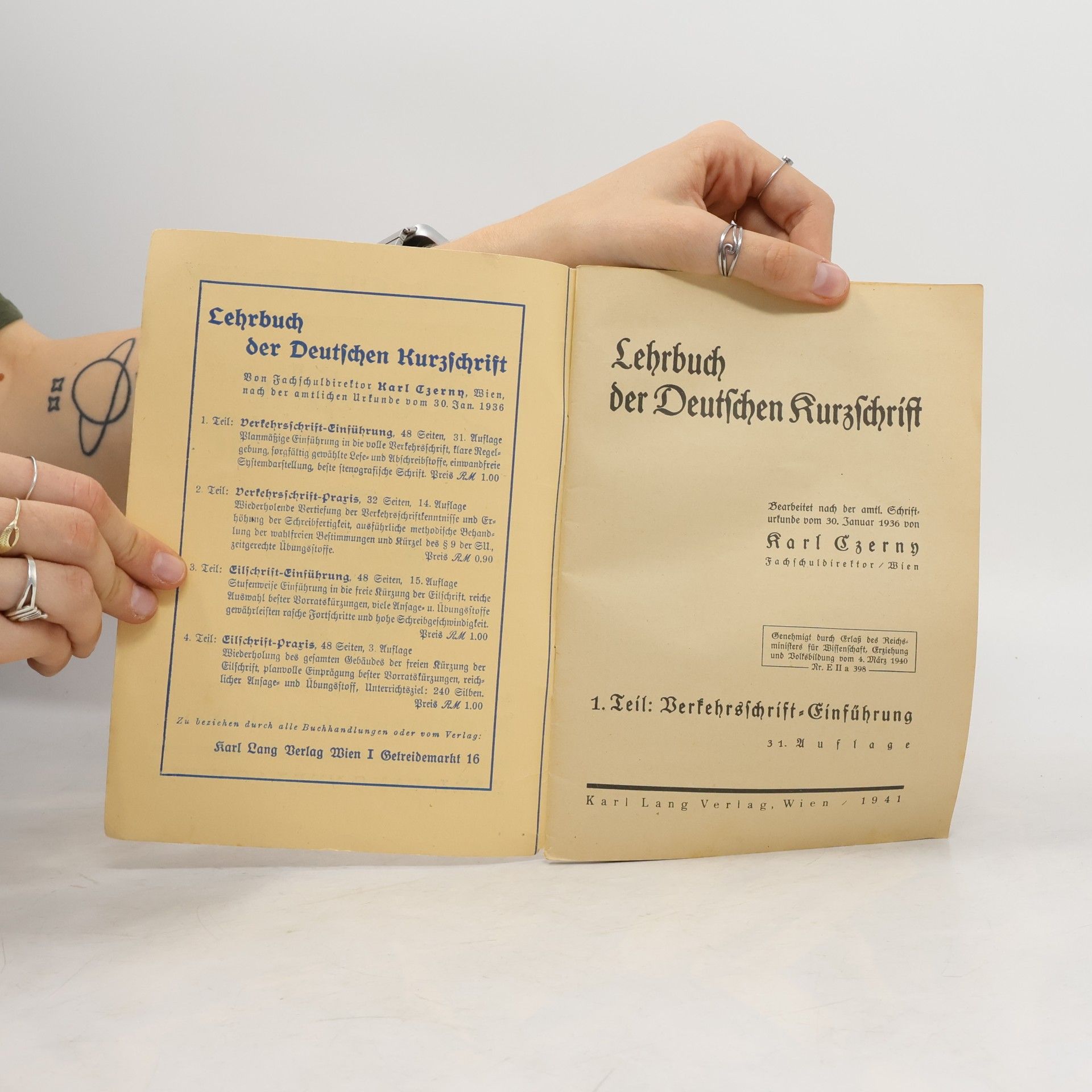 Carl Czerny Deutsche Kurzschrift 1