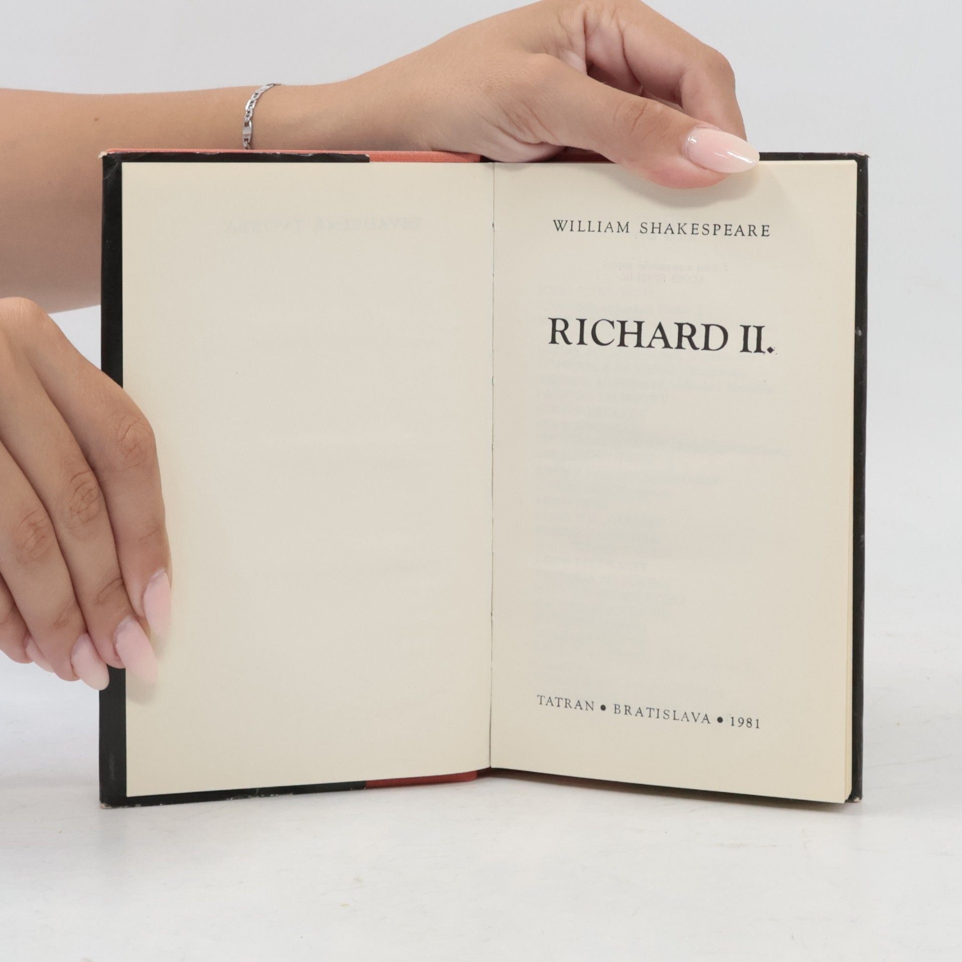 William Shakespeare Richard II.