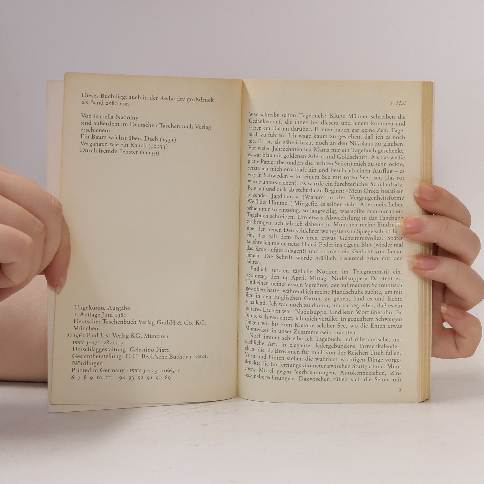 Isabella Nadolny Seehamer Tagebuch