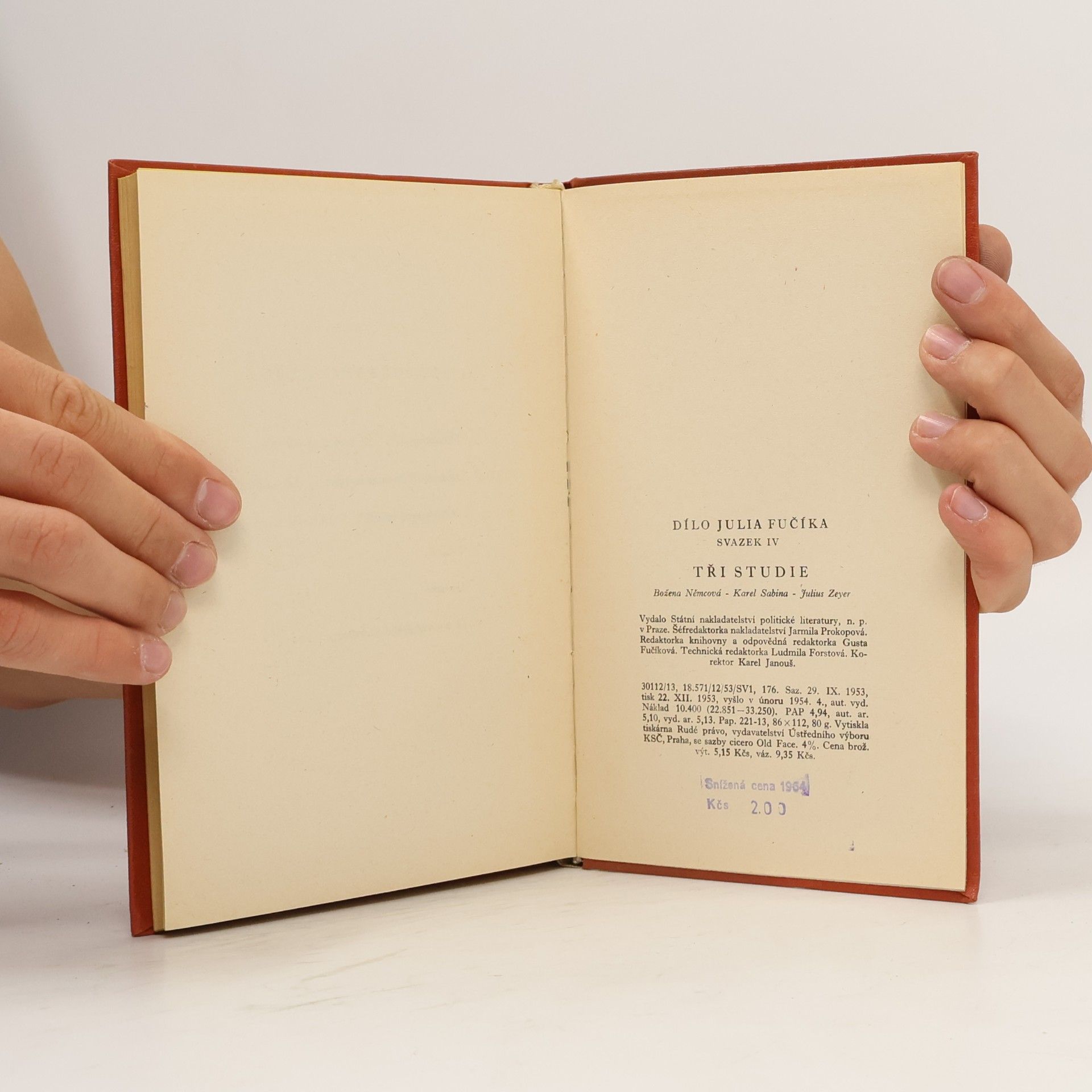 Julius Fučík Tři studie