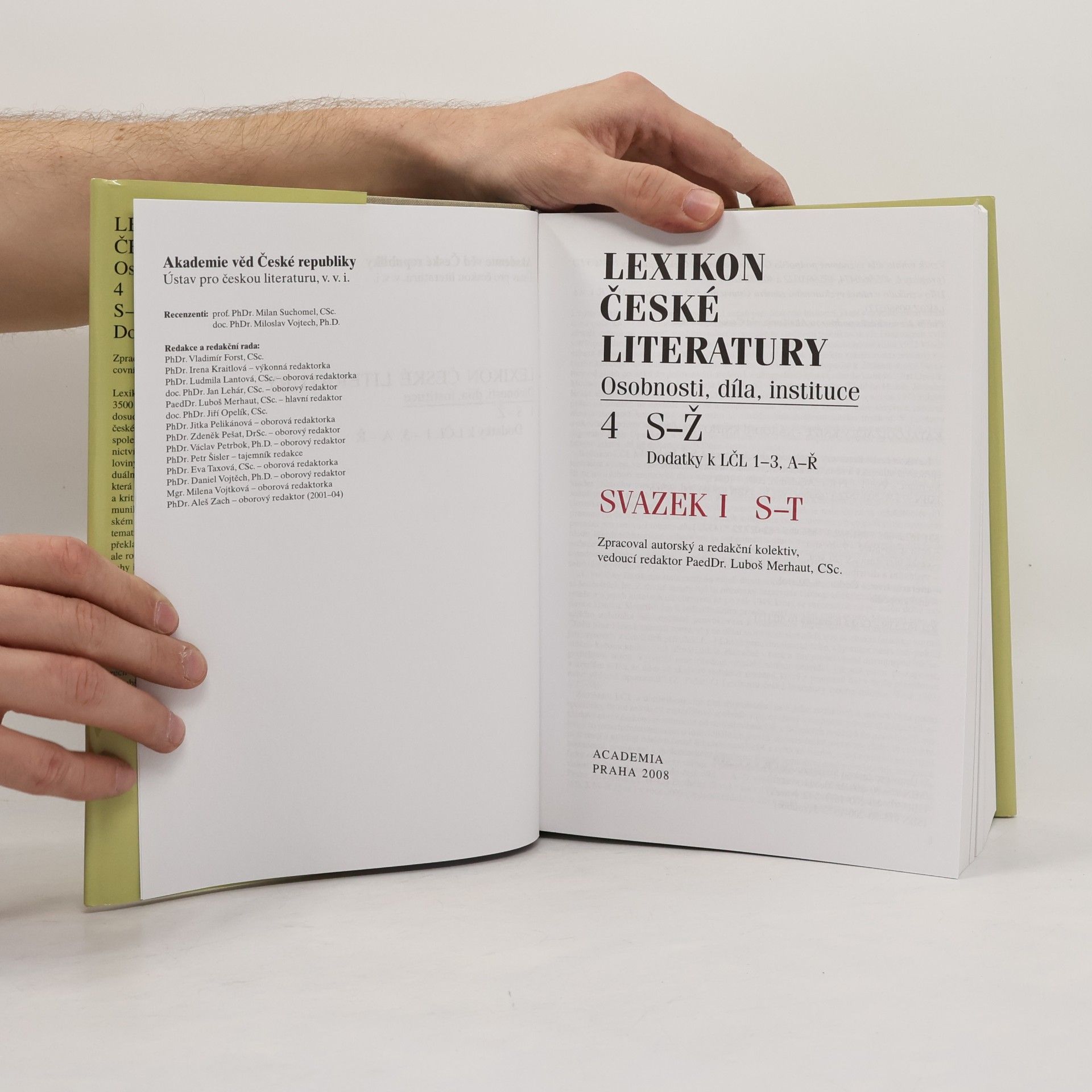 Luboš Merhaut Lexikon české literatury osobnosti, díla, instituce 4/I. S-T