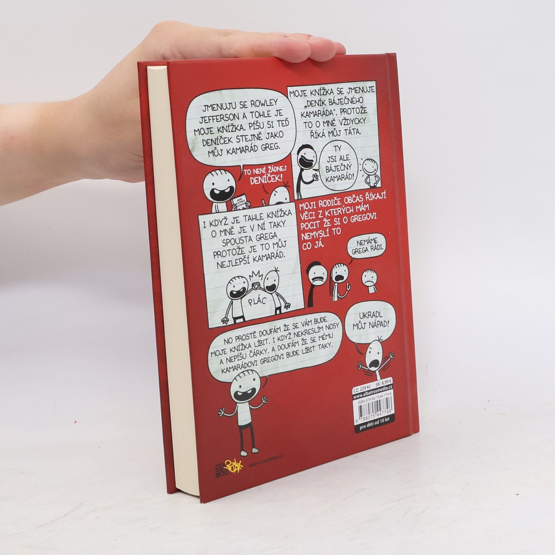 Jeff Kinney Deník báječného kamaráda. Píše Rowley Jefferson