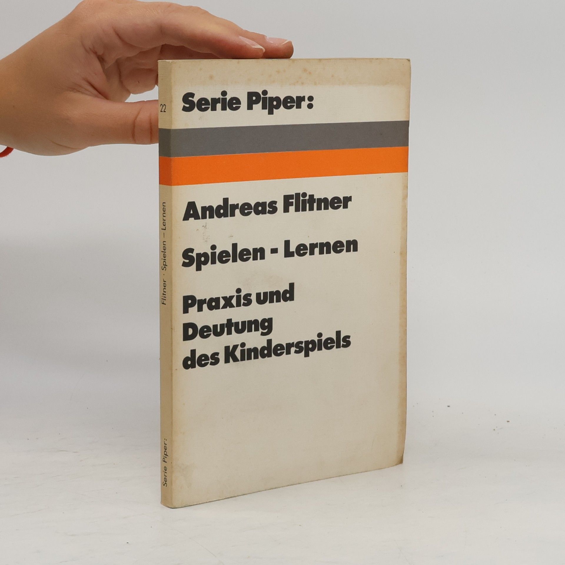 Andreas Flitner Spielen, Lernen
