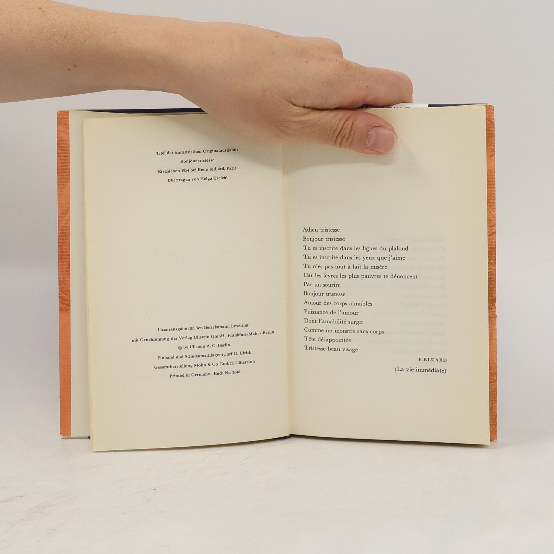 Françoise Sagan Bonjour tristesse