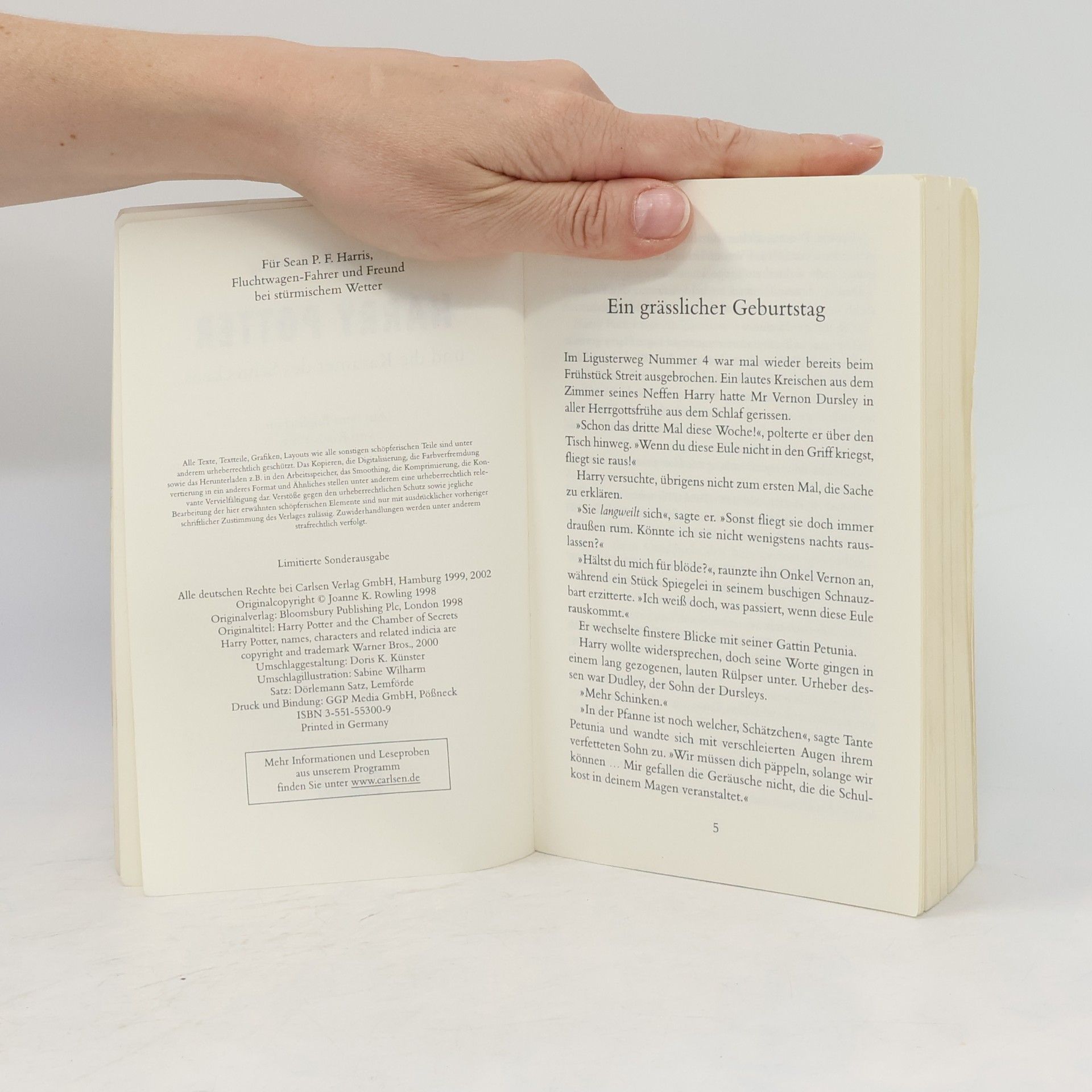 J. K. Rowling Harry Potter und die Kammer des Schreckens