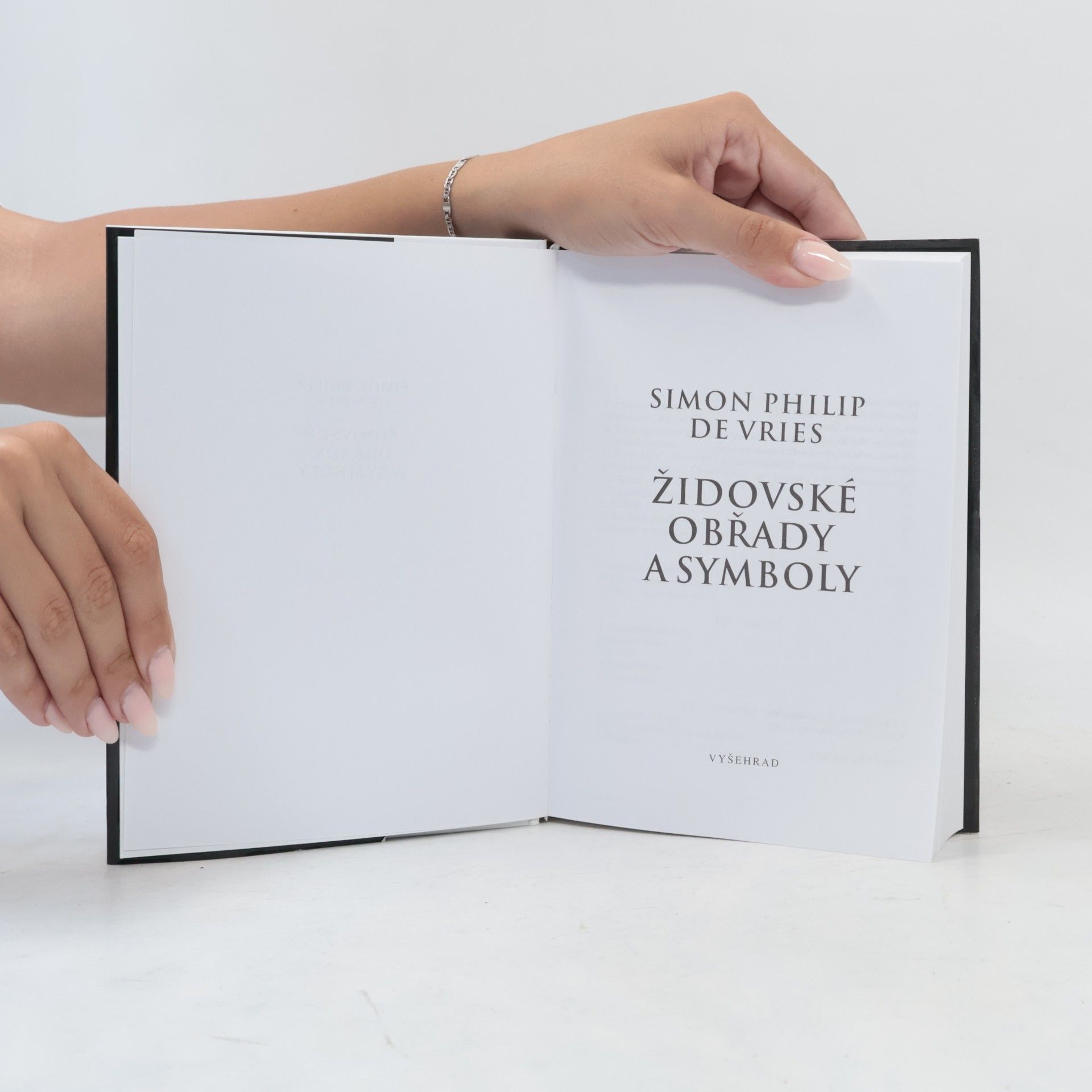 S. Ph. de Vries Židovské obřady a symboly