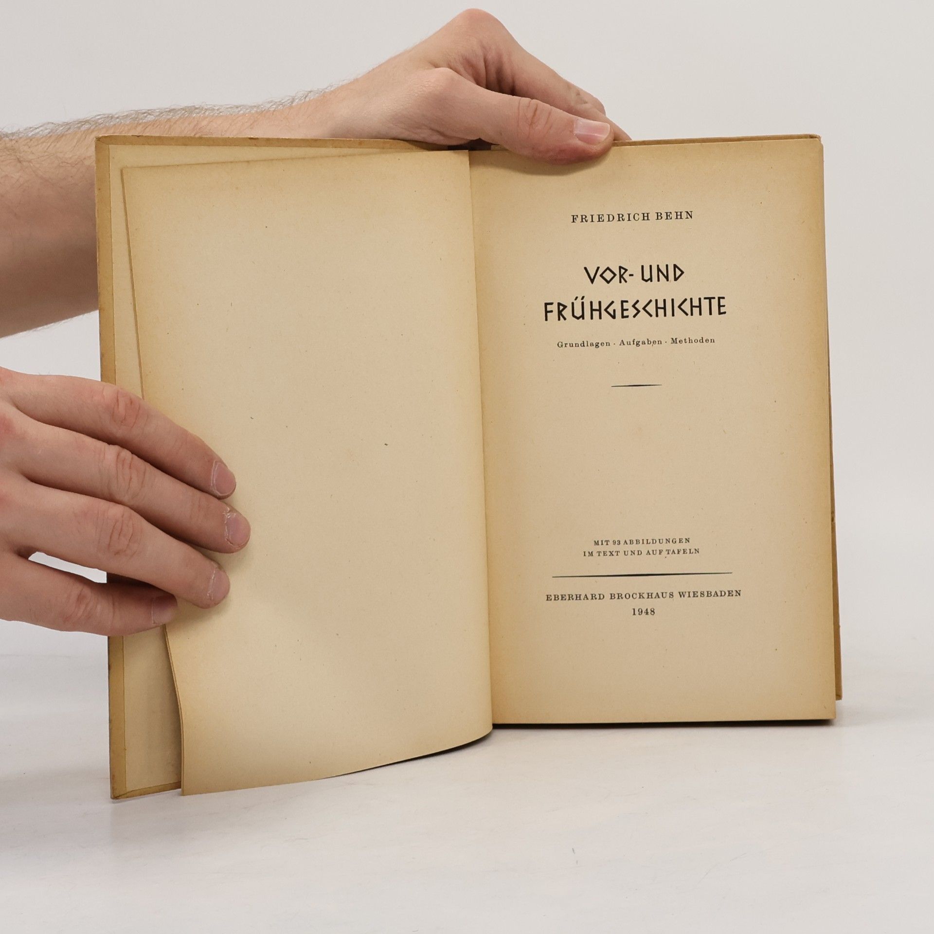 Friedrich Behn Vor- und Frühgeschichte
