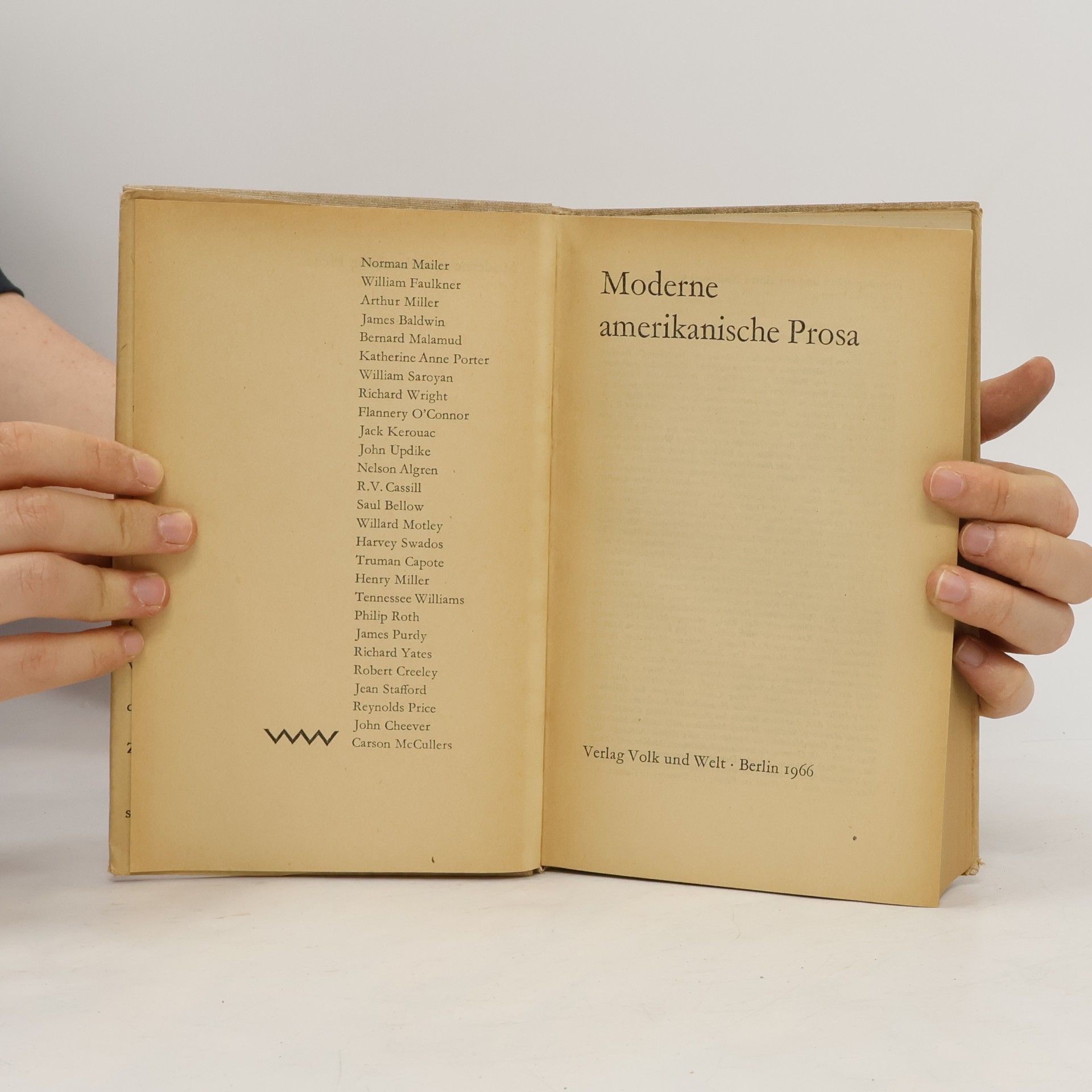 Hans-Christian Petersen Moderne amerikanische Prosa