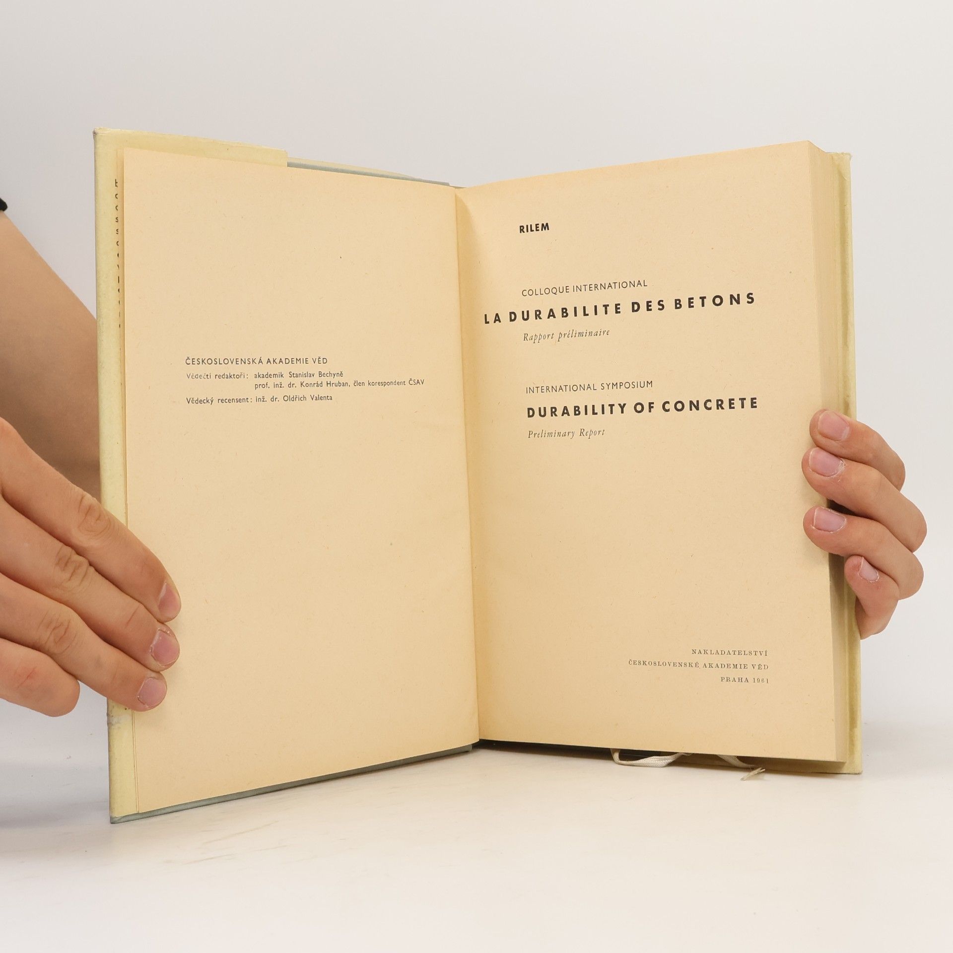Autorenkollektiv Symposia ČSAV Rilem