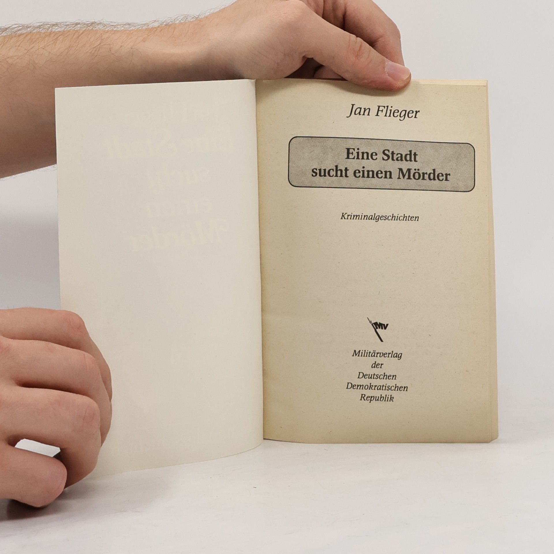 Jan Flieger Eine Stadt sucht einen Mörder