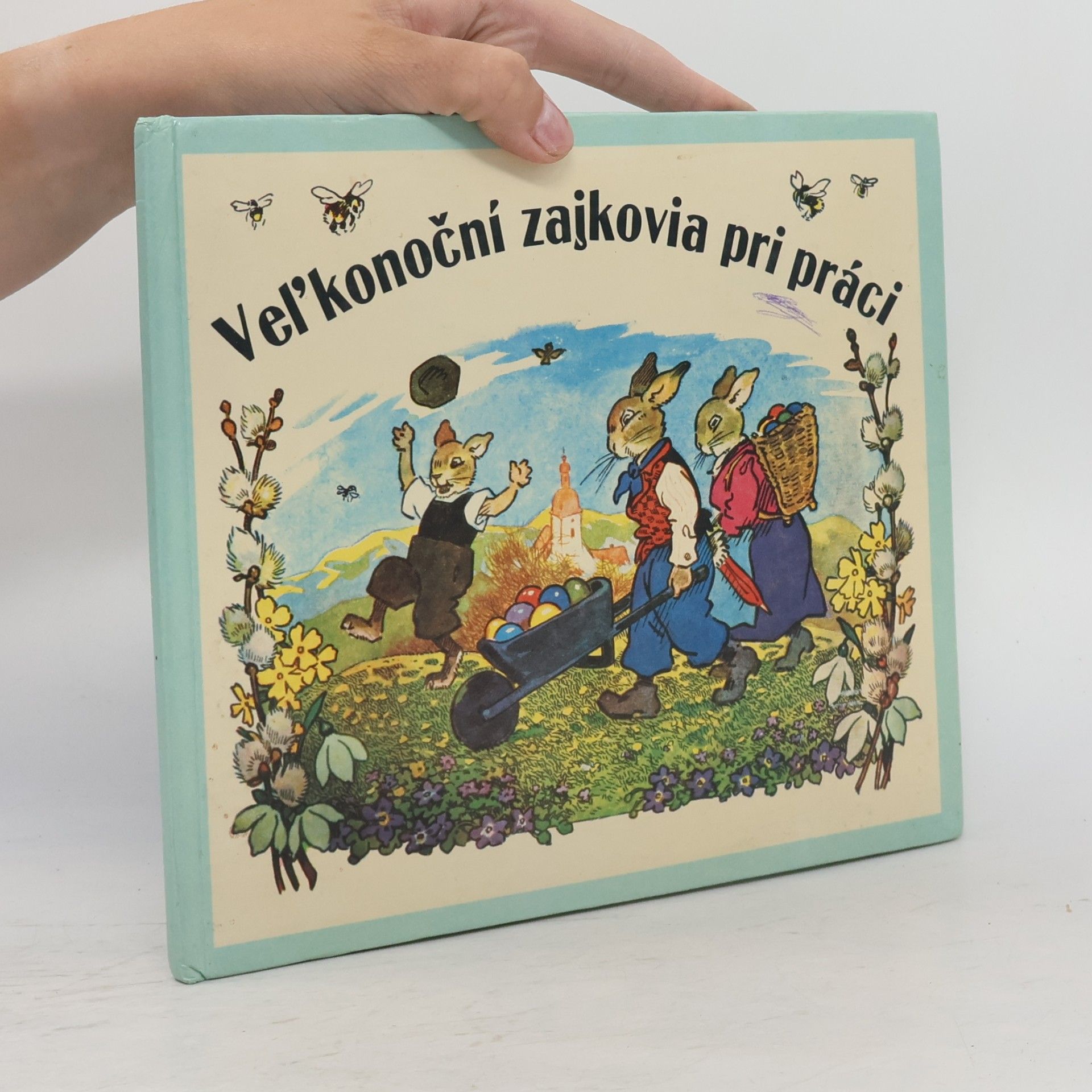 Anna Dražilová Veľkonoční zajkovia pri práci