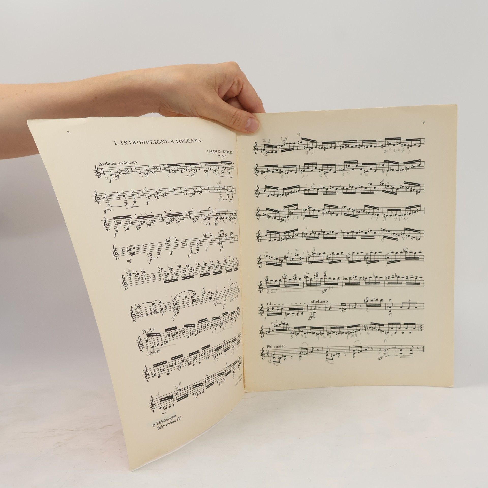 Ladislav Burlas Sonatina per violino solo. Sonatine For Violin Solo