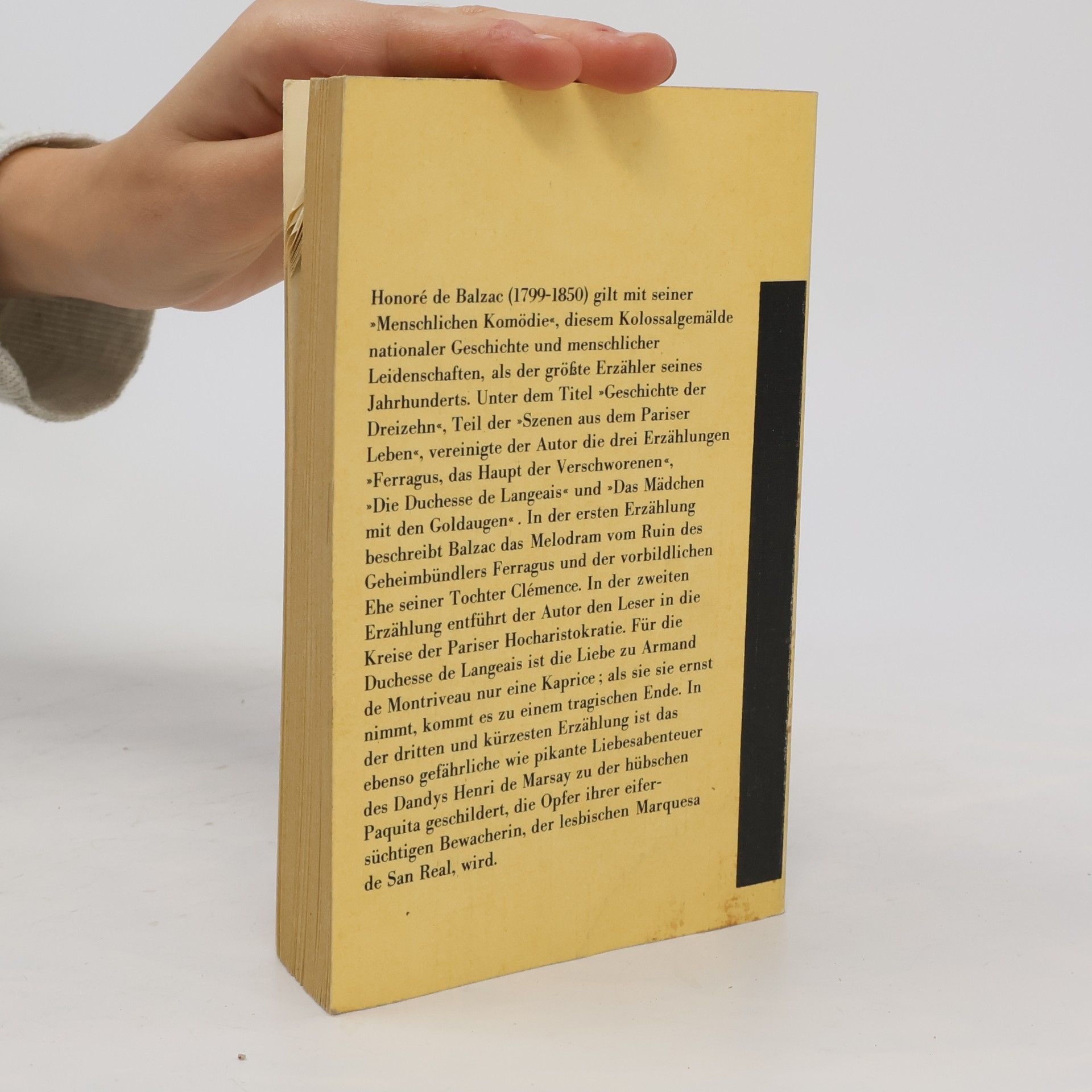Honoré de Balzac Geschichte der Dreizehn